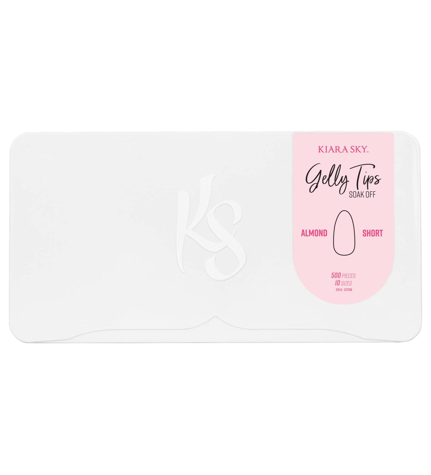 Kiara Sky Gelly Tips Soak Off Soft Gel Nail Extension - Almond Short - Buy Online on GoSupps.com