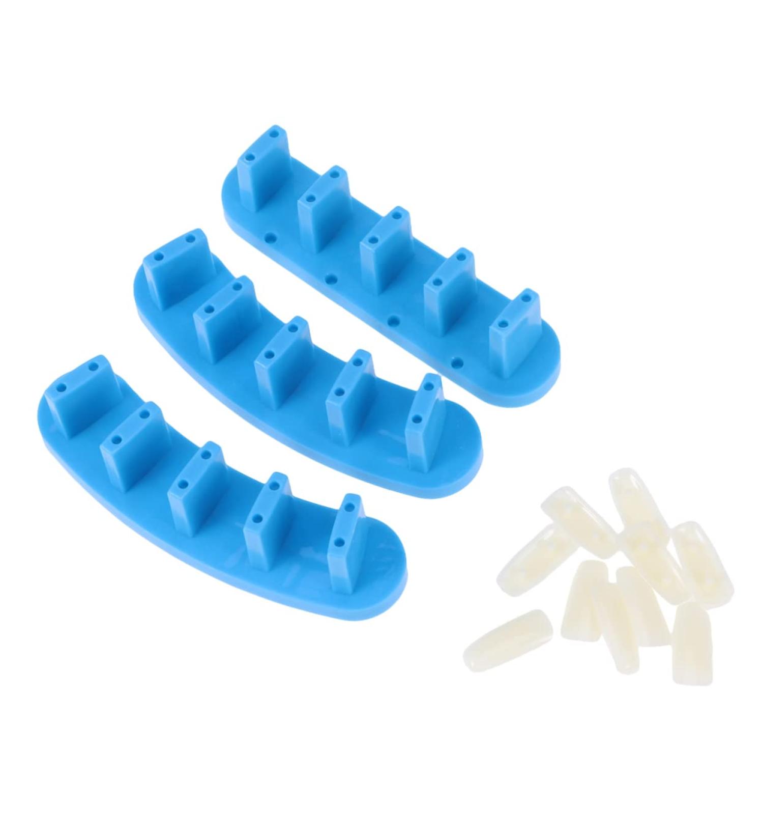 DOITOOL 3 Manicure Practice Display Stand Nail Practice Stand Nail Training Display Manicure Practice Nails Tips Nail Display Holders False Nail Tip Holder Fale Nails Nail Piece Lotus Seat - Buy Online on GoSupps.com