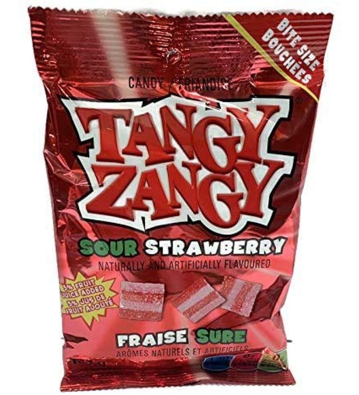 Tangy Zangy Sour Squares Strawberry 127g