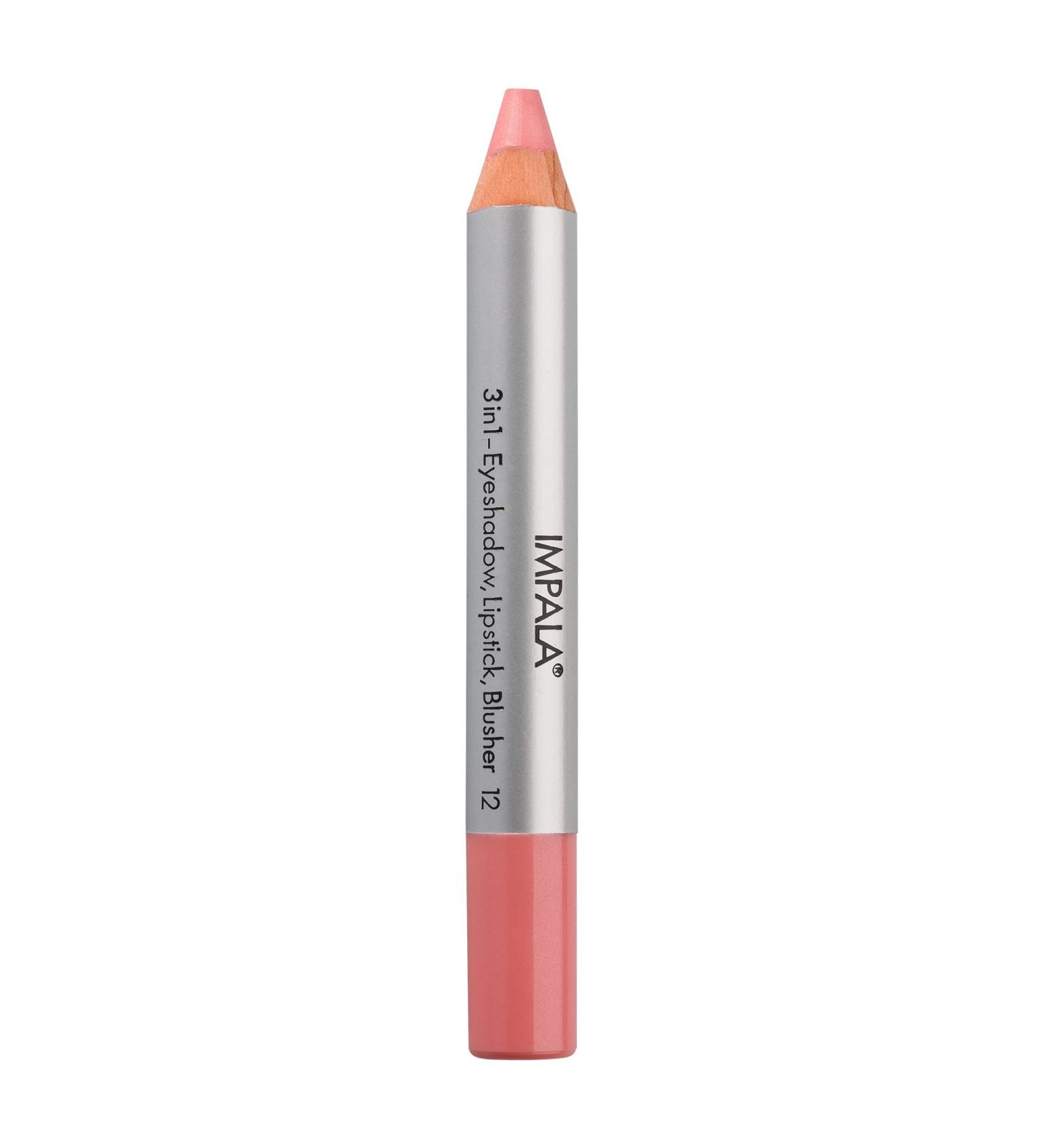 Impala Jumbo 3-in-1 Pin | Color 12 Salmon - Eye Shadow Lipstick & Blush | Perfect Blendability & Long-Lasting Soft Texture | Buy Now for International Shipping! - Buy Online on GoSupps.com