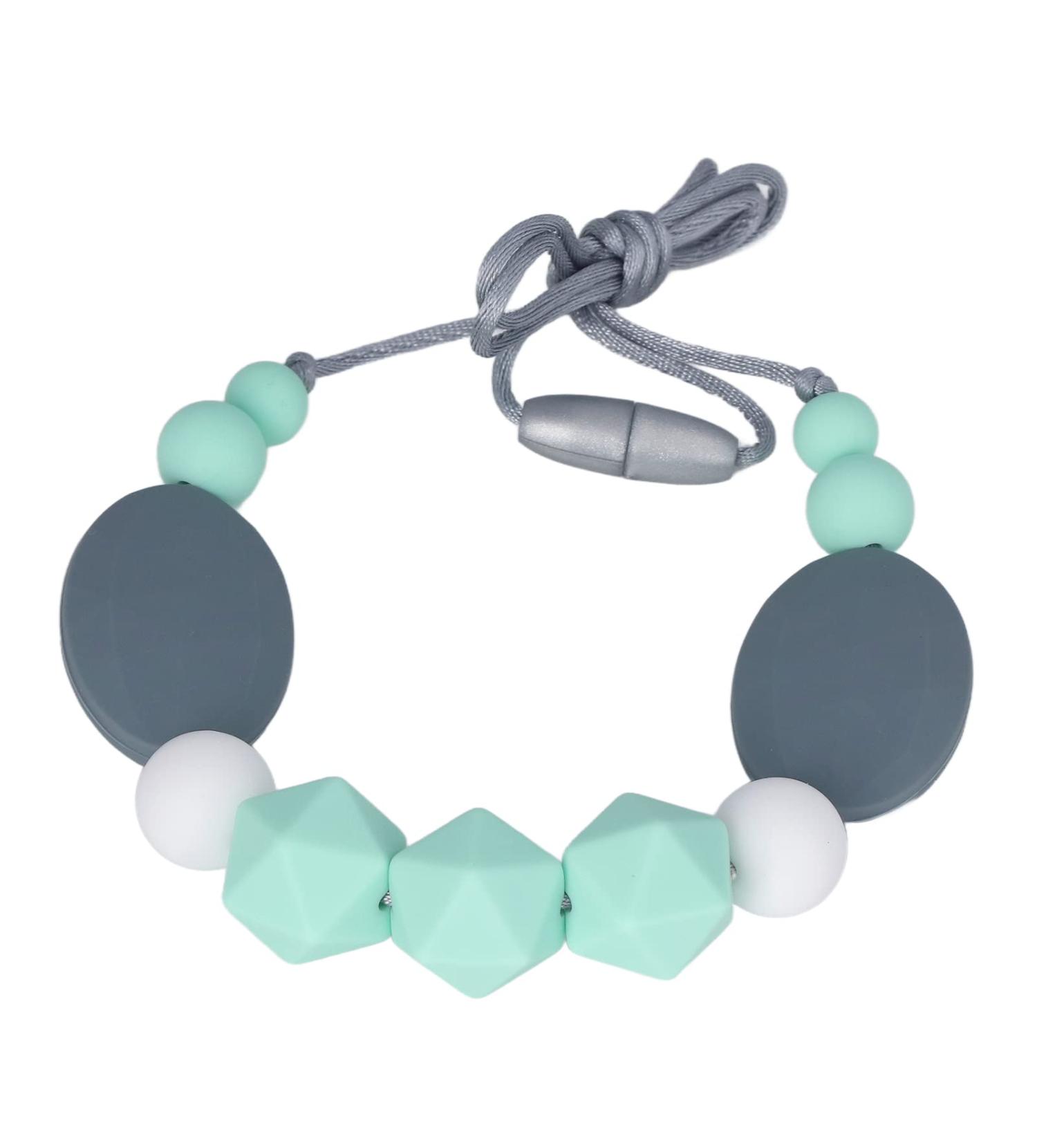 Fabater Sensory Chew Necklace - Silicone Chewy Toys for Teething, Oral Motor Skills - Boys and Girls with Autism, ADHD - Baby Teething Toys - Chew Pendant (2 Pack) - Buy Online on GoSupps.com