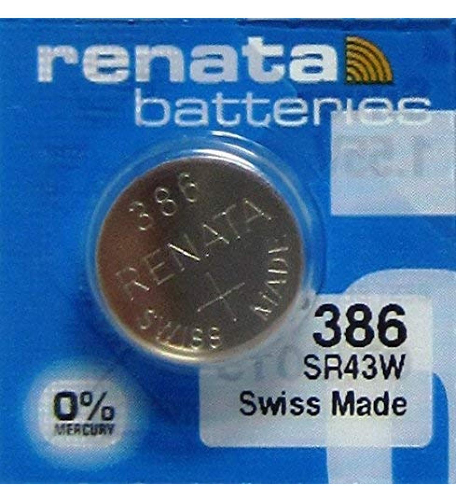 Renata Watch Battery Swiss Made Renata 386