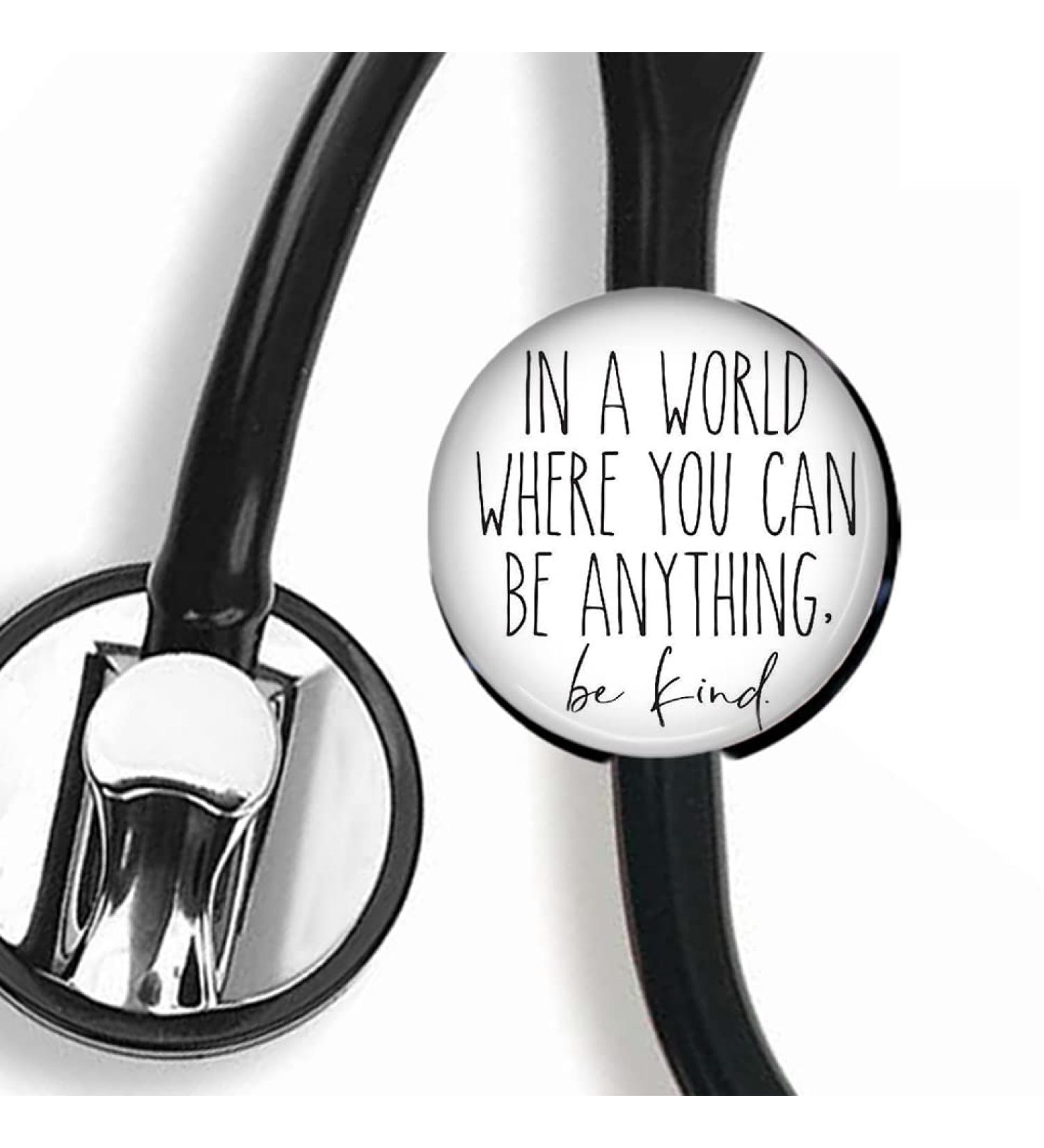 in A World Stethoscope Tag Steth ID Tag Nurse Badge
