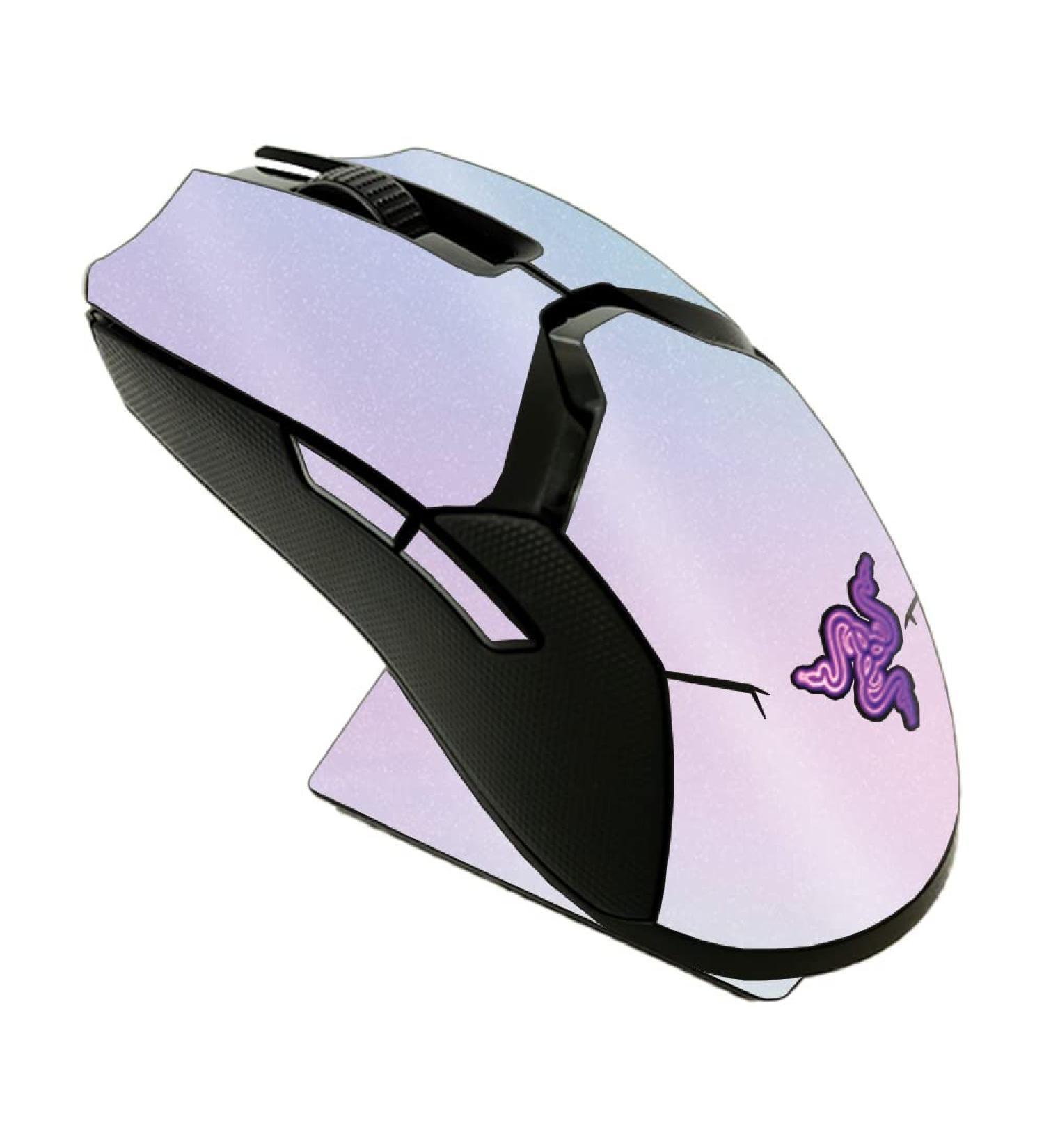 MightySkins Glossy Glitter Skin for Razer Viper Ultimate - Cotton Candy | Durable Easy to Apply Protective Finish | Made in the USA - Shop Internationally - Buy Online on GoSupps.com