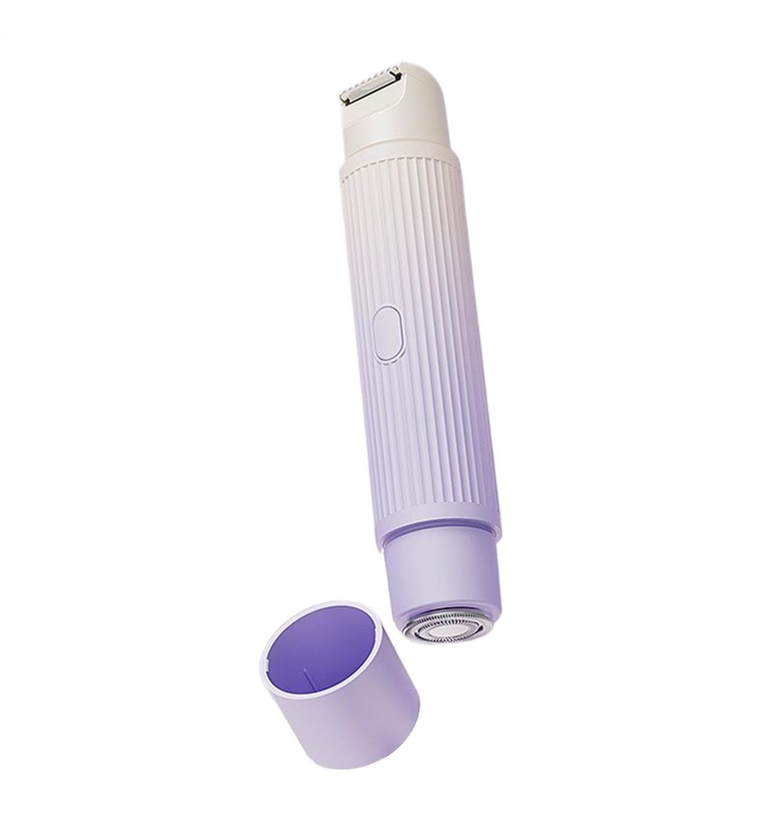 Niesel Womens Bikini Trimmer 2in1 Womens Shaver Terrimer Puico with two heads electric shaver hair removal for bikini upper arm Purple - Buy Online on GoSupps.com