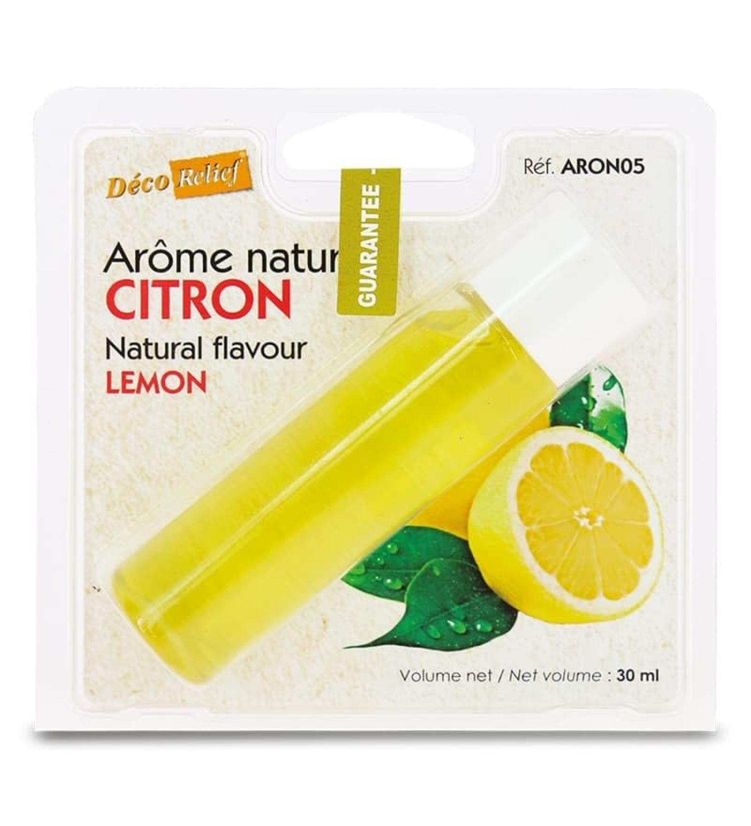 D co Relief - Natural Lemon Flavour 30ml - Food Flavour for Baking Cooking - Professional Ingredient