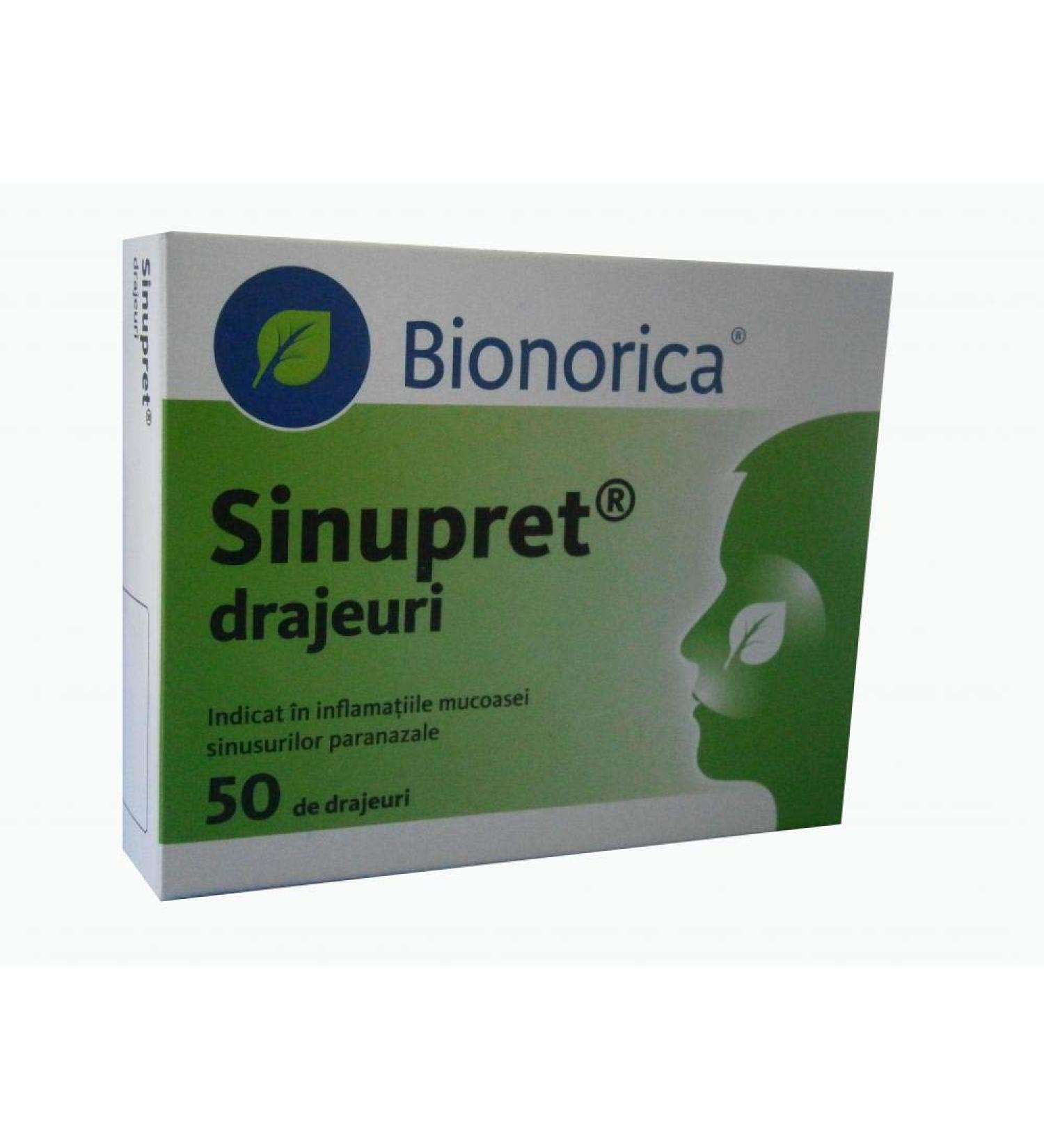 Sinupret Bionorica Sinus Immune Support Adult Strength - 50 Tablets