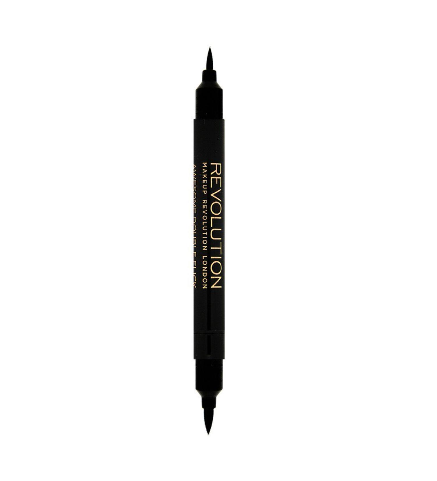 Revolution Beauty London Thick and Thin Dual Liquid Eyeliner 1ml - Intense Black Formula - Buy Online on GoSupps.com