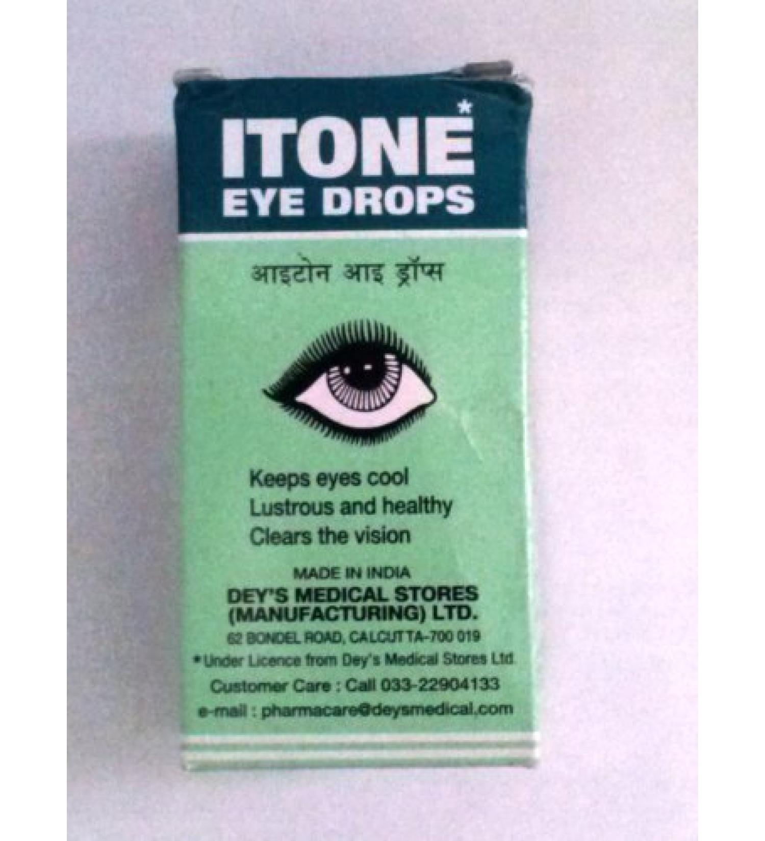 Itone Eye Drops for Eyes Herbal Keeps Eyes Cool Shining and Healthy 10 ml by Dey's by ITONE