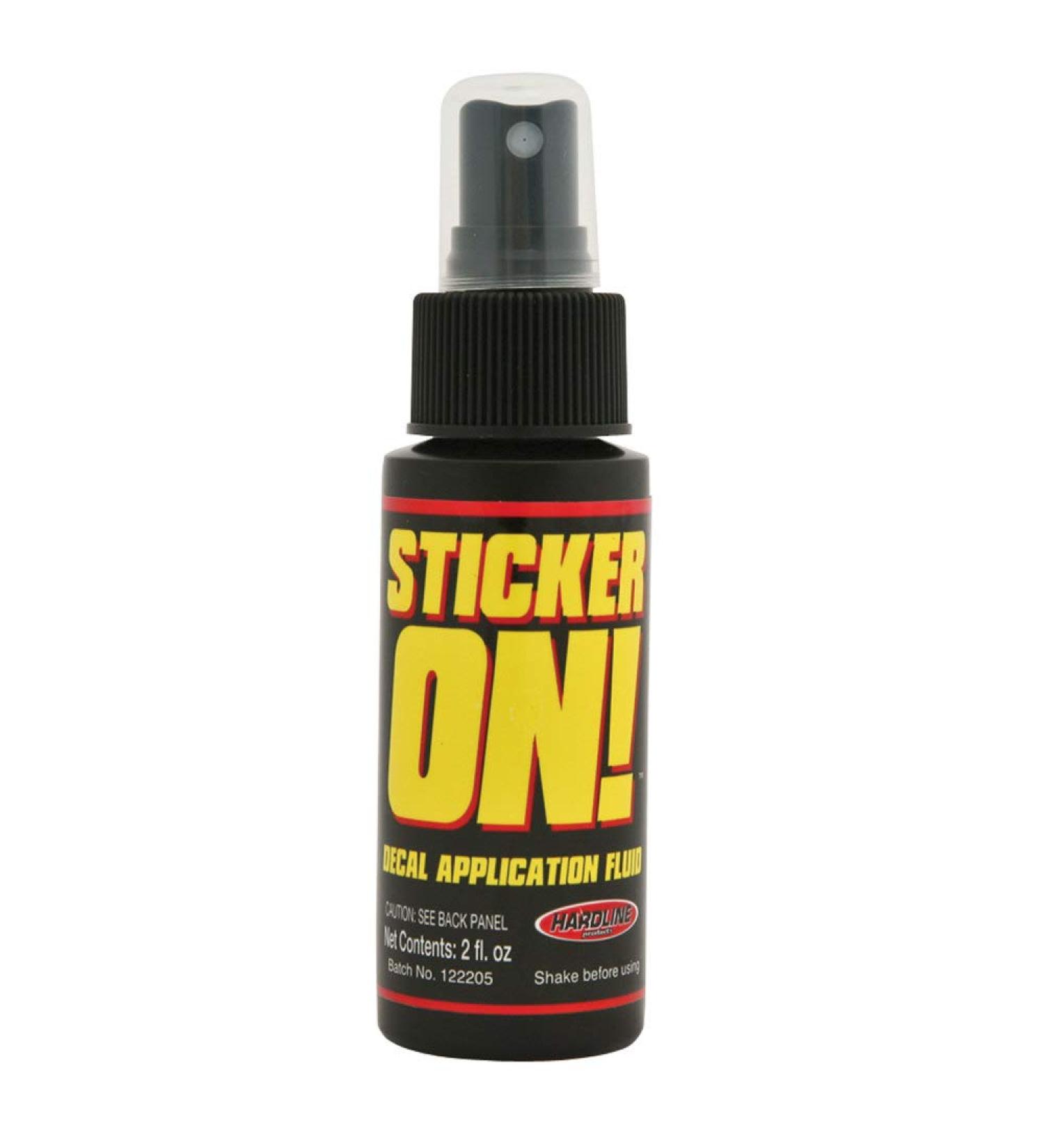 Hardline Products 964 Sticker-On! Decal Application Fluid, 2 Ounces , Black