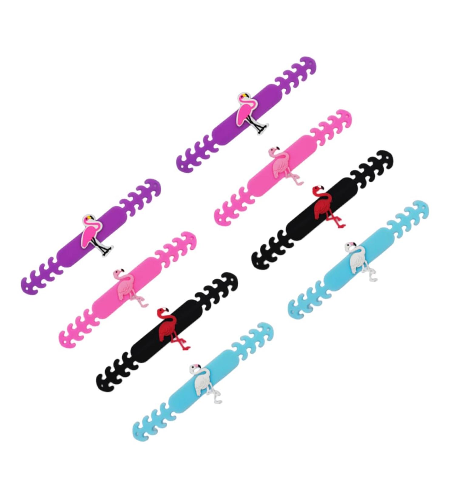 Lalafina 8 ST Flamingo Anti-Strangle Mask Extension Rope | Adjustable Hooks & Ear Saver PVC Bands for Comfortable Face Mask Use - Buy Online on GoSupps.com