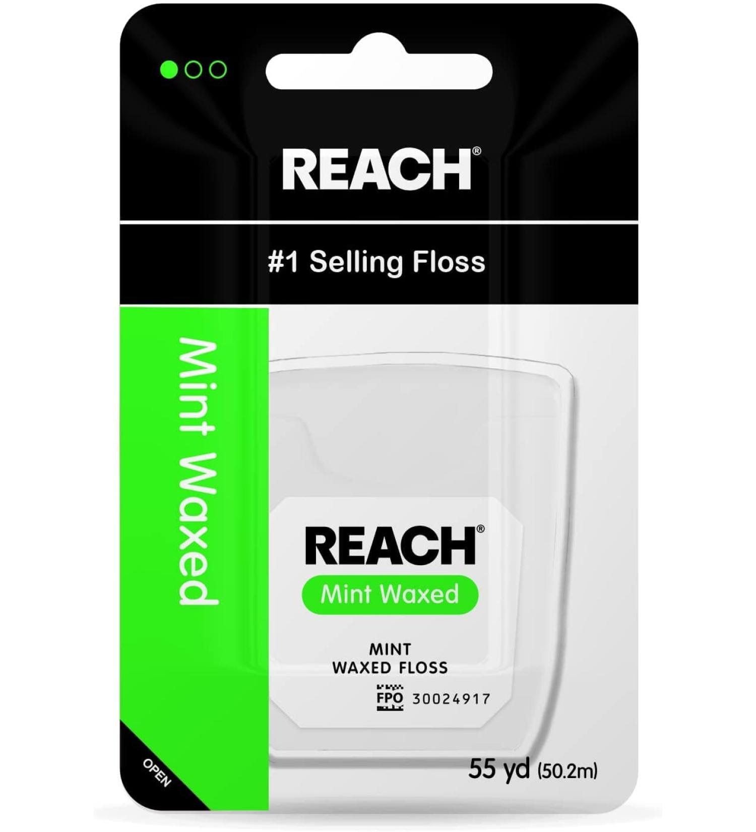 Buy Johnson & Johnson Reach Mint Waxed Dental Floss 55 YD (Pack of 2) - International Shipping Available - Buy Online on GoSupps.com
