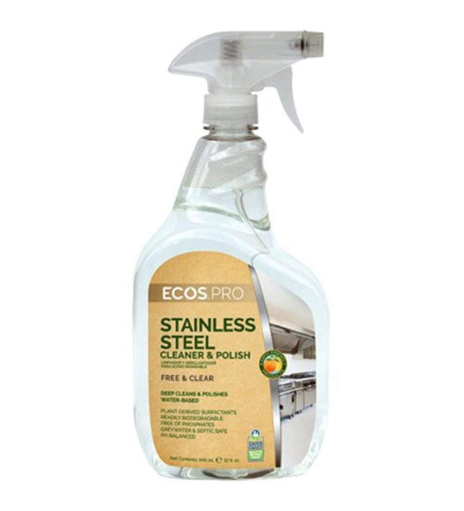 Earth Friendly PL933032 Stainless Steel Cleaner & Polish - 22 Oz