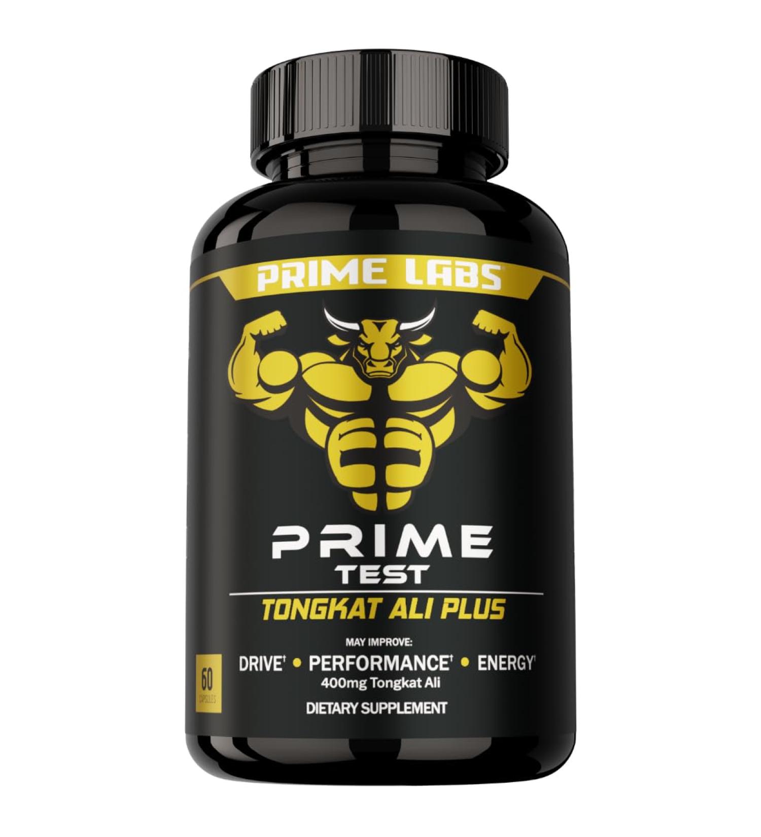 Prime Labs Tongkat Ali for Men - Plus Organic Black Maca Root and Tribulus Terrestris - Performance Vitality Energy - 60 Count 60 Count (Pack of 1) - Buy Online on GoSupps.com