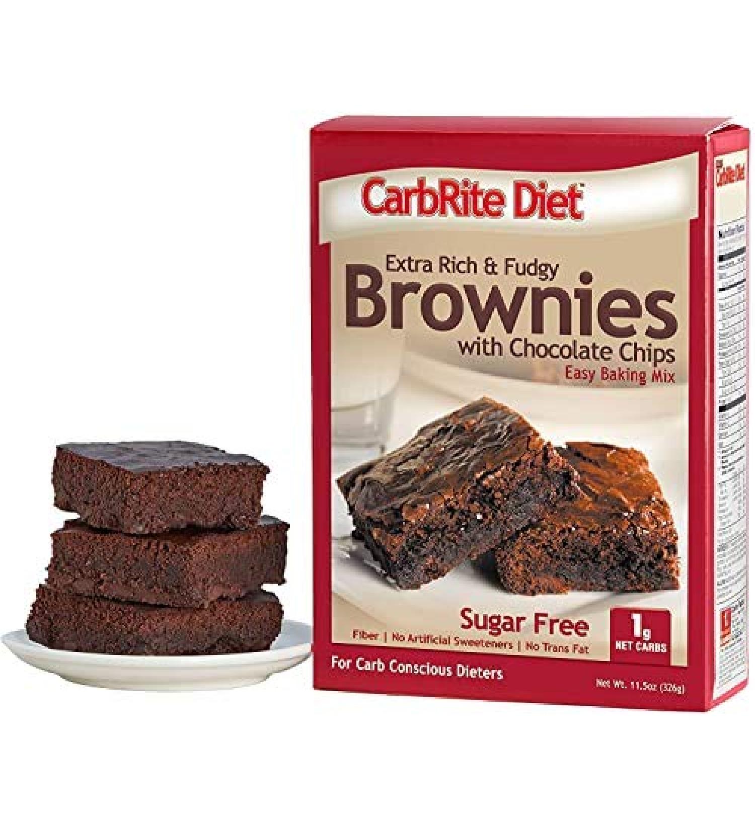 Universal Nutrition Doctor's CarbRite Diet Fudgy Brownies with Chocolate Chips - 11.5 oz | Low Carb Treat - Buy Online on GoSupps.com
