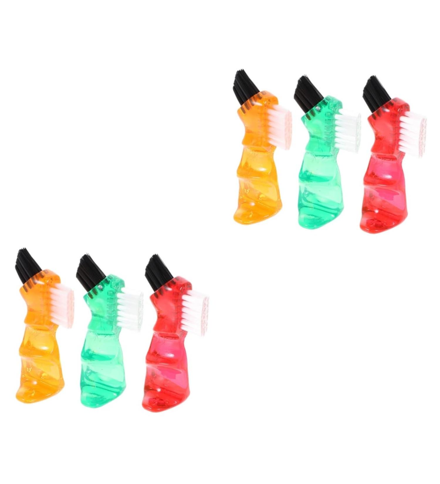 Gleavi 6 STK Mini Prosthesis Toothbrush Set - Travel-Friendly False Teeth Brush for Adults | Personal Cleaning Solution - Buy Online on GoSupps.com