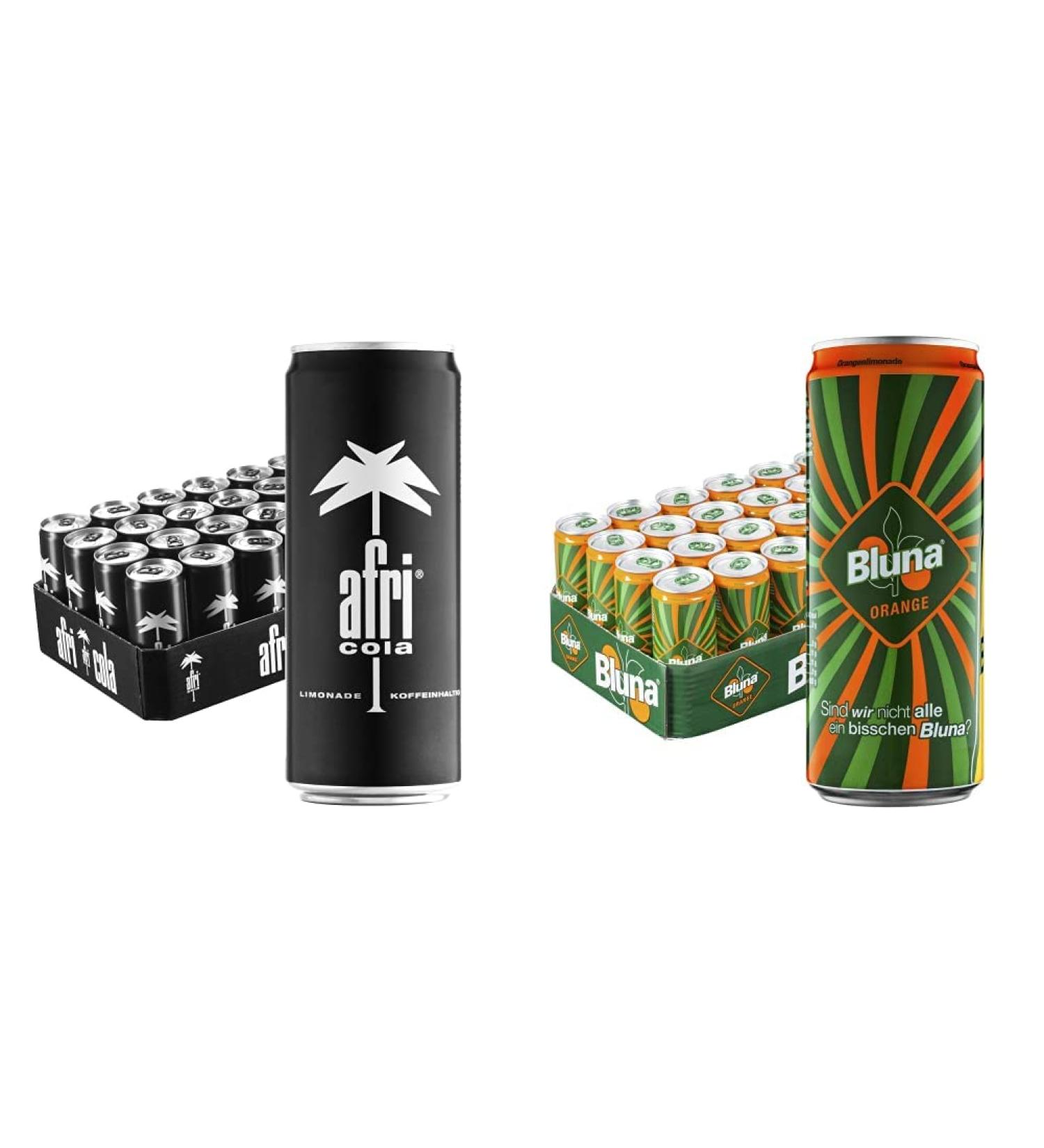 Buy Afri Cola & Bluna Orange Lemonade Bundle - 24 Pack (24 x 330 ml) - International Shipping Available - Buy Online on GoSupps.com