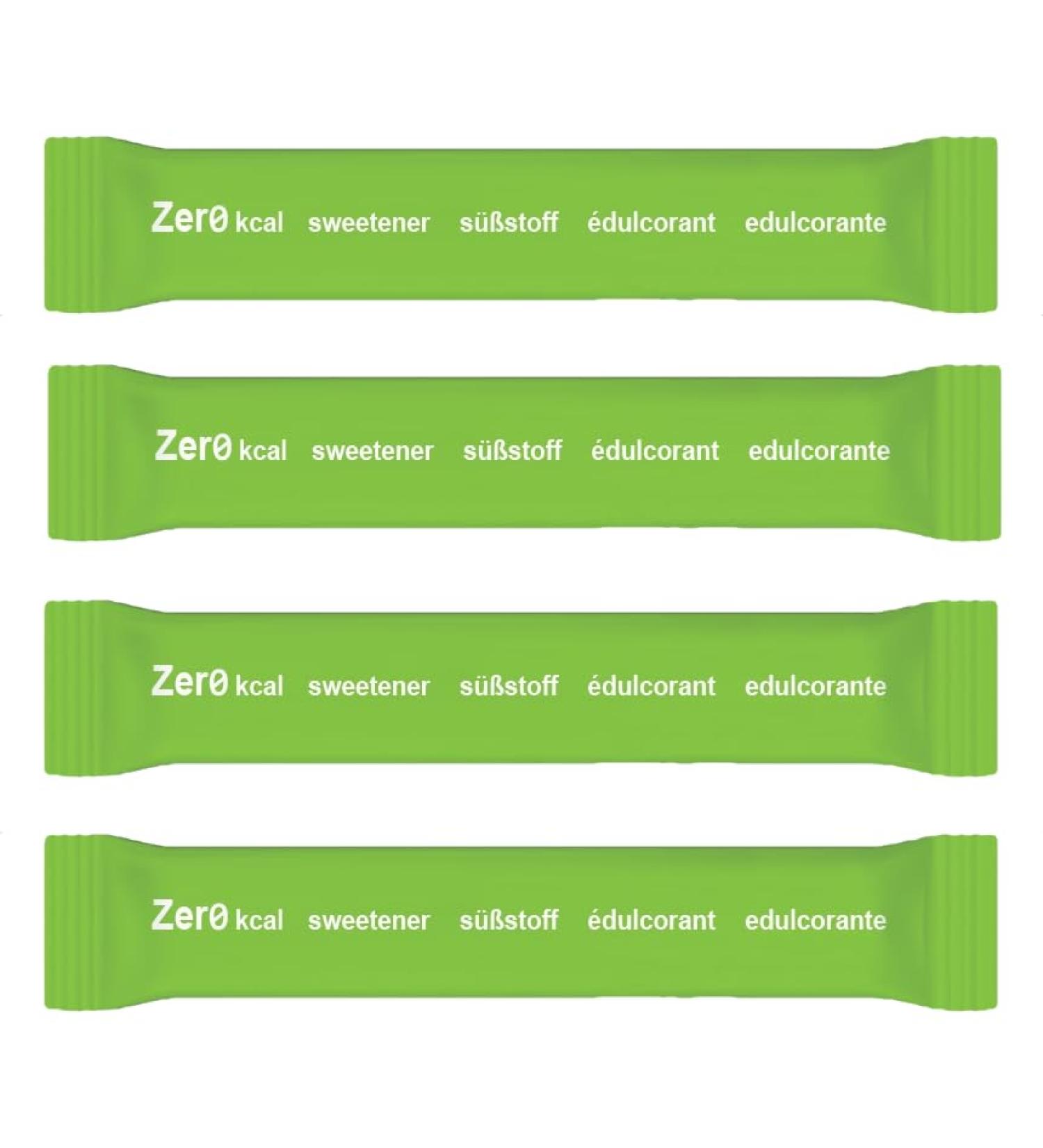 Bistro Zer0 Kcal Sticks - 1 000 Calorie-Free Erythritol Sweetener | Natural Sugar Substitute | 0 Kcal Per Stick - Buy Online on GoSupps.com