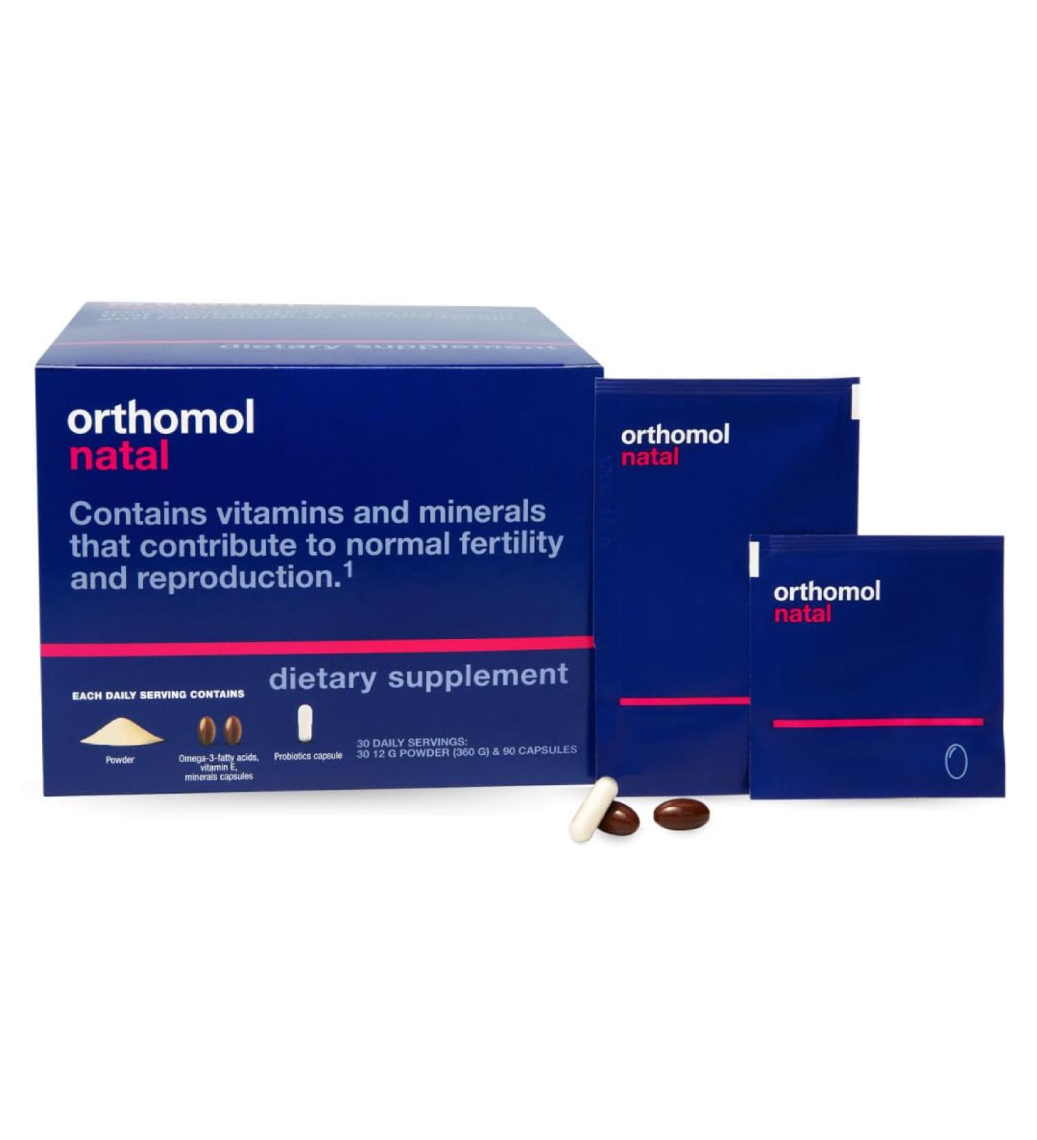Orthomol Natal Prenatal Nutritional Support for Fertility Pregnancy and Lactation Comprehensive Vitamins Minerals & Essential Nutrients 30 Count (Pack of 1) Original (Powder) 30 Count (Pack of 1) - Buy Online on GoSupps.com