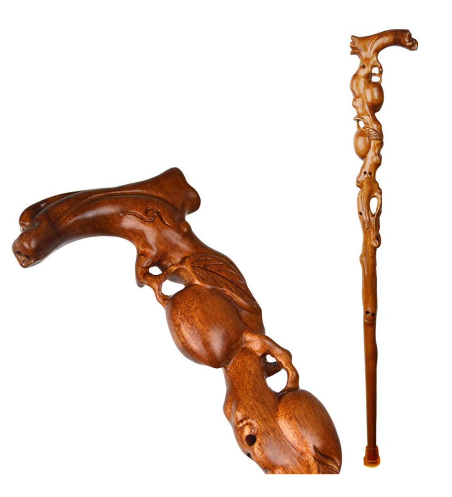 Solid Wood Crutches Disabled&Elderly Lightweight Non-Slip Solid Walking Stick Hiking Sticks/Walking Poles for Balance Aid B Family Elegant - Buy Online on GoSupps.com