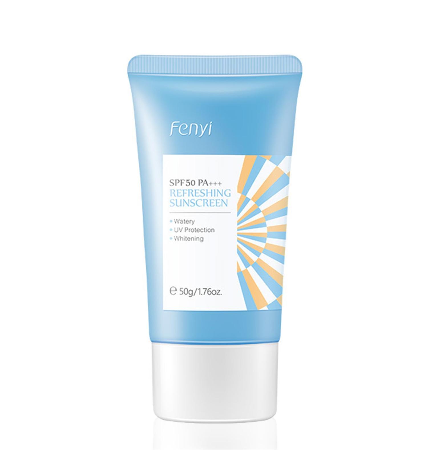 Face Sunscreen SPF 50 Sunscreen SPF 50 Face Face Cream SPF 50 Natural Ingredients with Niacinamide Sunscreen Face Fights Fine Lines Wrinkles Water/Sweat Resistant Anti-Ageing Sun Protection - Buy Online on GoSupps.com