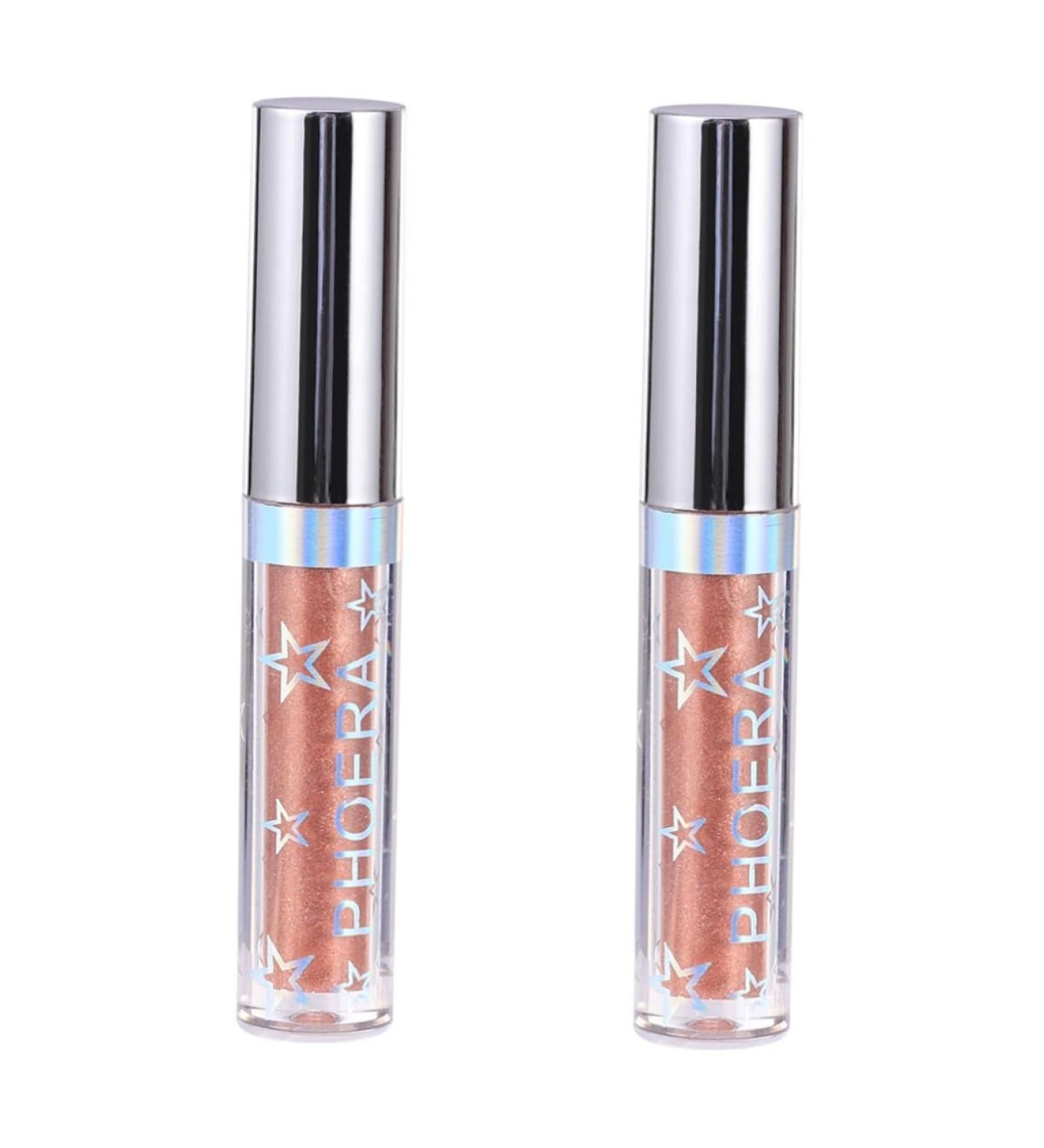 Healvian 2pcs Glow Eye Powder Shining Eyeshadow Glitter Eyeliner Sparkling Eyeliner Liquid Eyeliners - Buy Online on GoSupps.com
