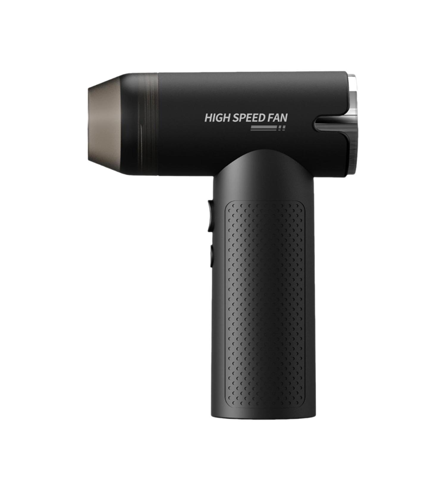 MERIGLARE Cordless Hairdryer Portable Handheld Fan Nonslip Camping Fan Powerful Compact Desk Fan Mini Fan for Office Men Boy Outdoor Black - Buy Online on GoSupps.com