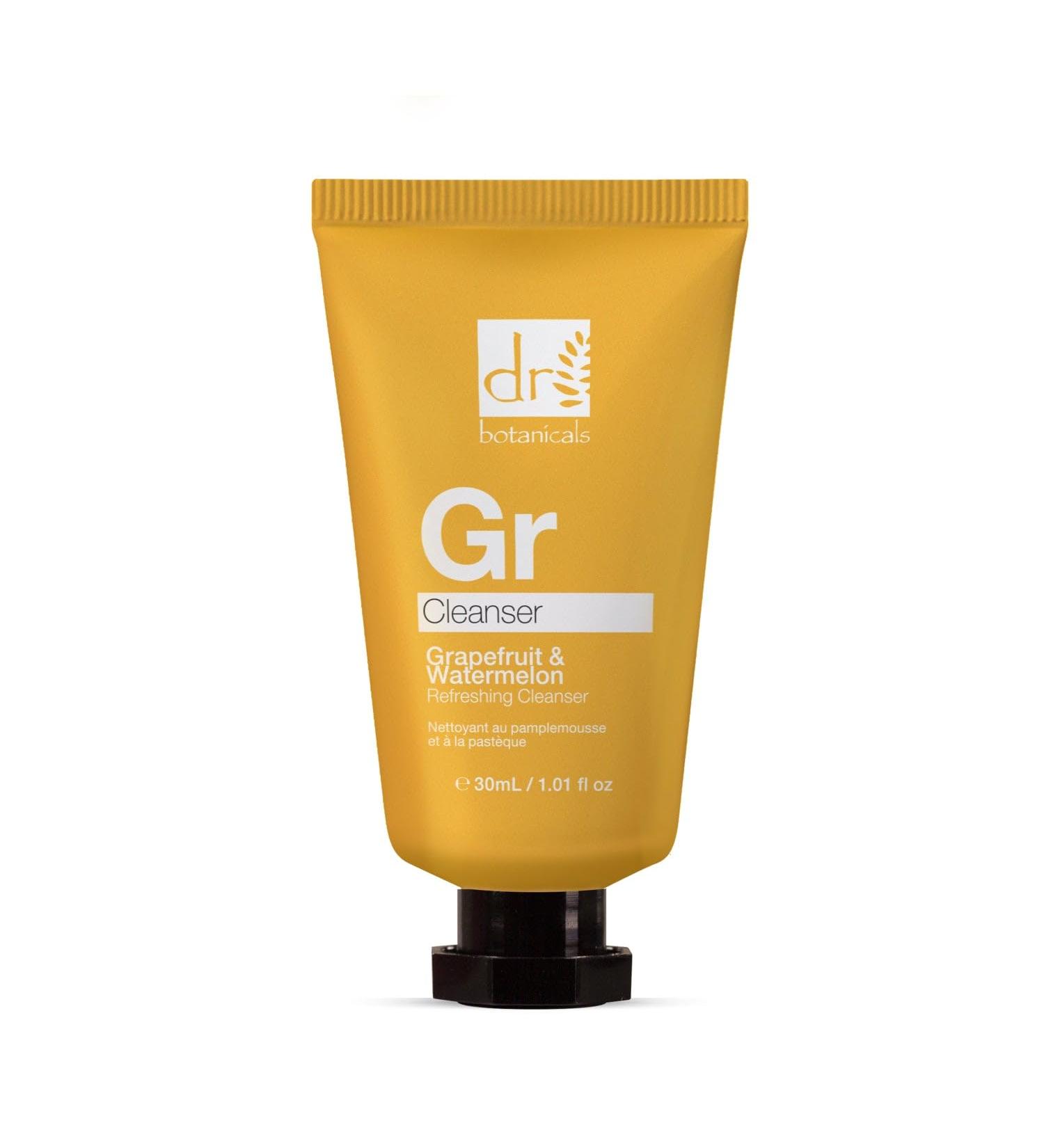 Dr Botanicals Facial Cleanser | Grapefruit & Watermelon Anti-oxidant Rich Superfood Refreshing Facial Cleanser | Facial Cleanser Infused with Natural Extracts - Nourish and Hydrate 4.05 fl oz