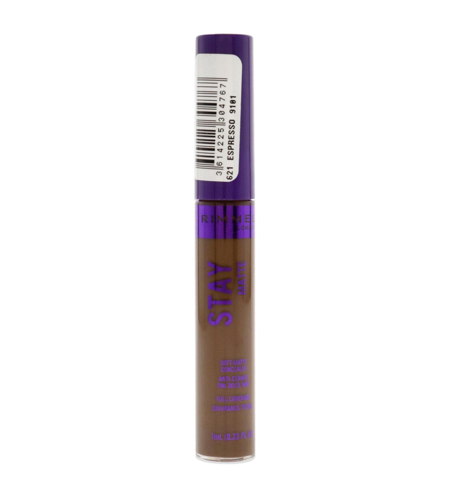 Rimmel London Stay Matte Concealer 621 Espresso 0.23 oz - Women's Makeup Concealer - Pack of 1 - Buy Online on GoSupps.com