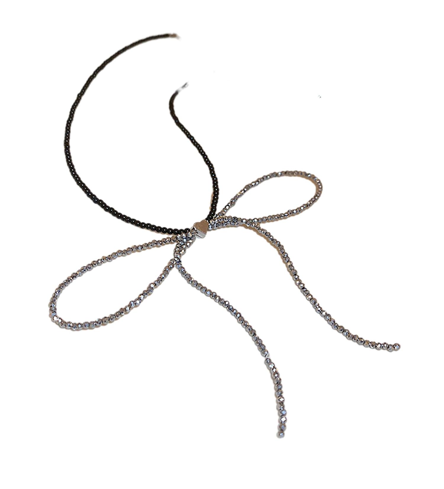 Shop Oralgos Delicate Heart Crystal Choker Necklaces | Large Loop & Aesthetic Pearls for Women & Girls - Buy Online on GoSupps.com