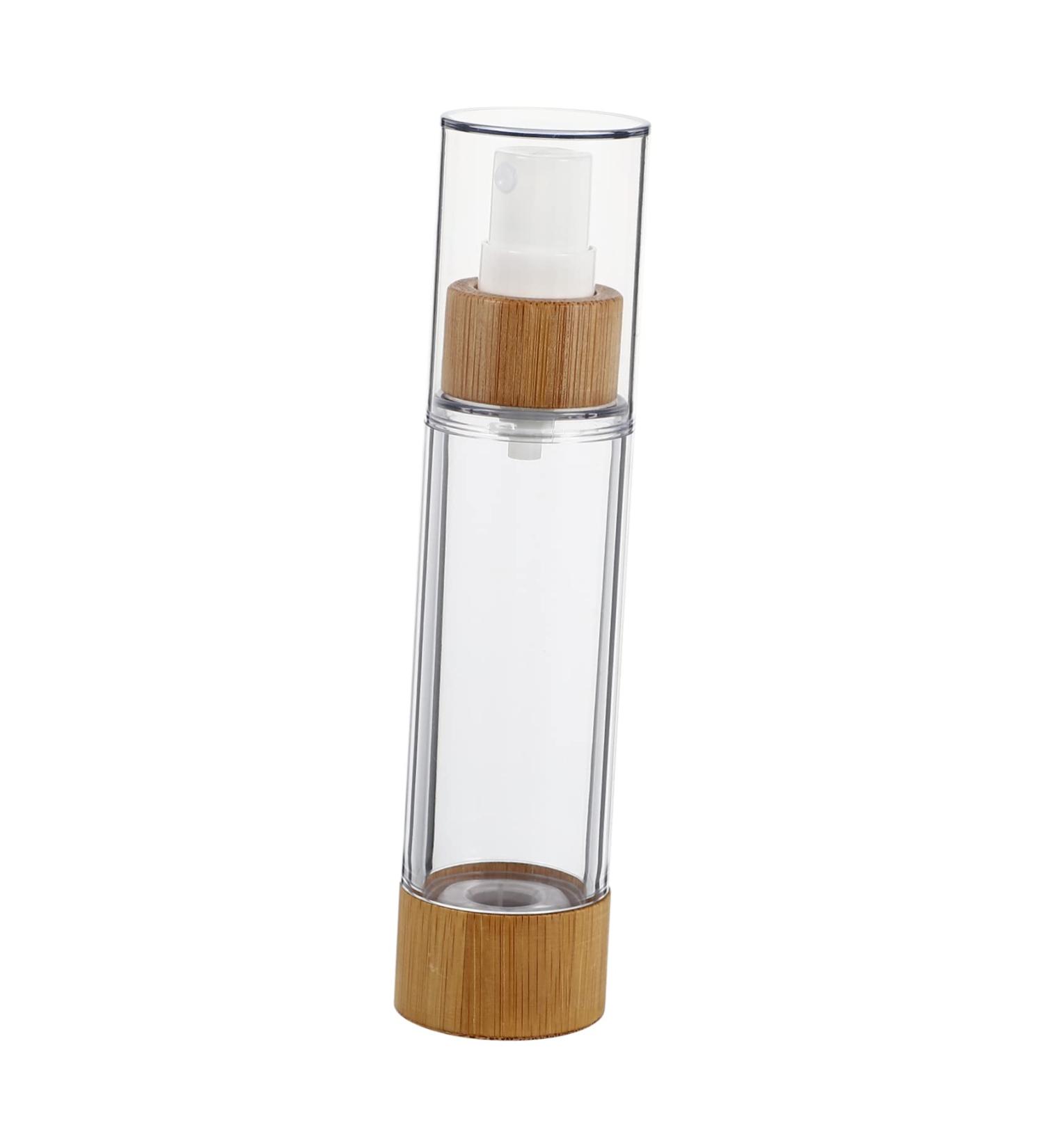 FOMIYES 1pc Bamboo Spray Bottle Cosmetics Lotion Pump Bottle Makeup Spray Bottle Cleaning Sprayer Bottle Cosmetic Dispenser Makeup Bottle Makeup Supply Abs Outdoor Perfume Bottle Travel 15.5x4.2x4.2cm Yellow - Buy Online on GoSupps.com