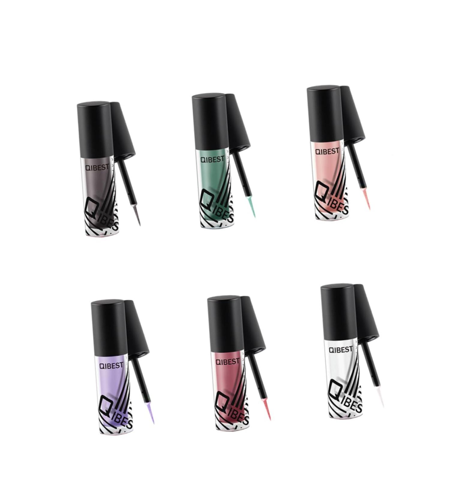 FOMIYES 6pcs Glitter Eye Shadow Sparkling Liquid Eyeliner Shiny Eyeshadow Flash Liquid Eyeshadow - Buy Online on GoSupps.com