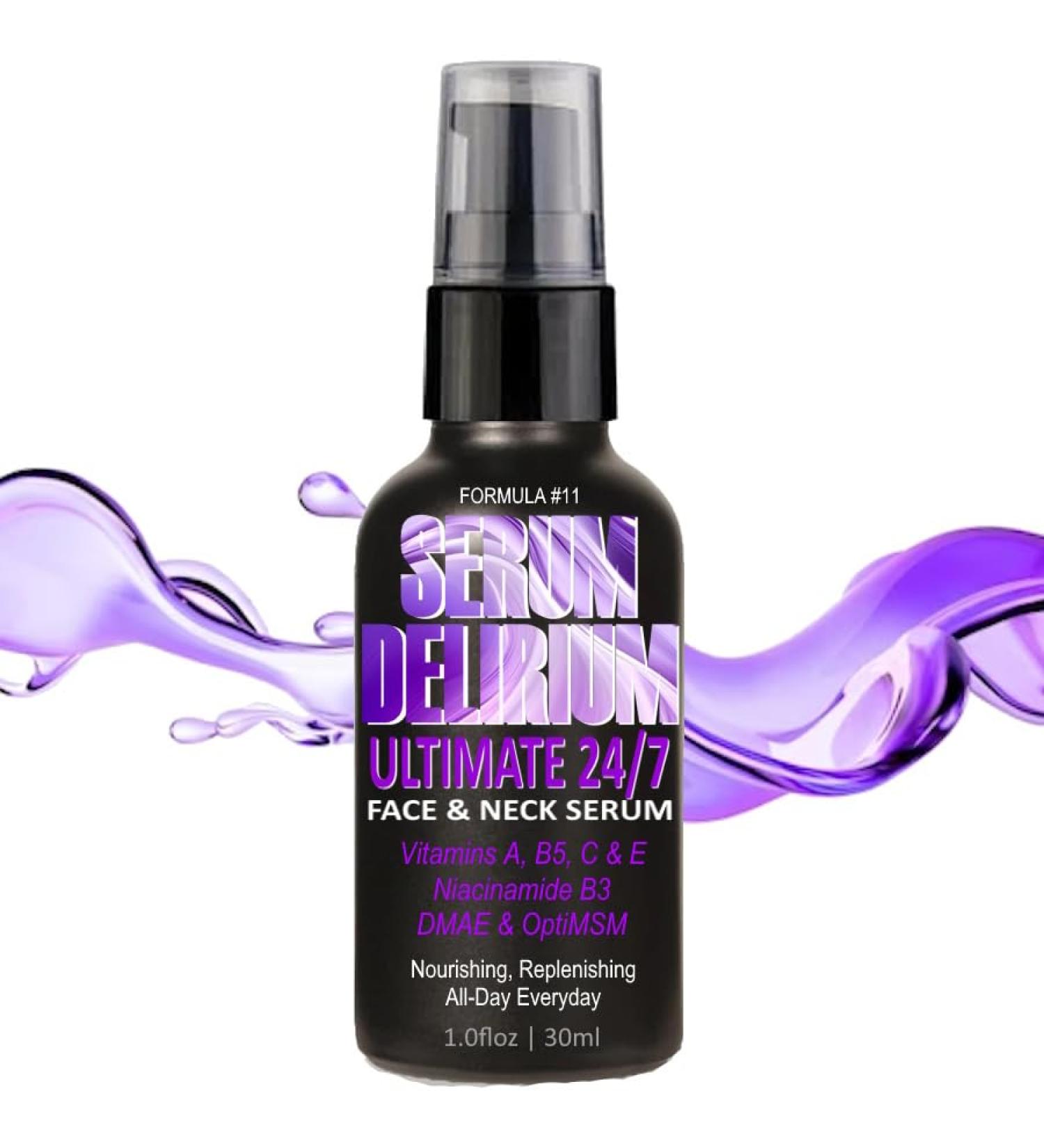 Ultimate 24/7 Face & Neck Skincare Serum Formula #11 | Vitamins A B3 B5 C E - 1 oz / 30 ml | International Shipping Available - Buy Online on GoSupps.com