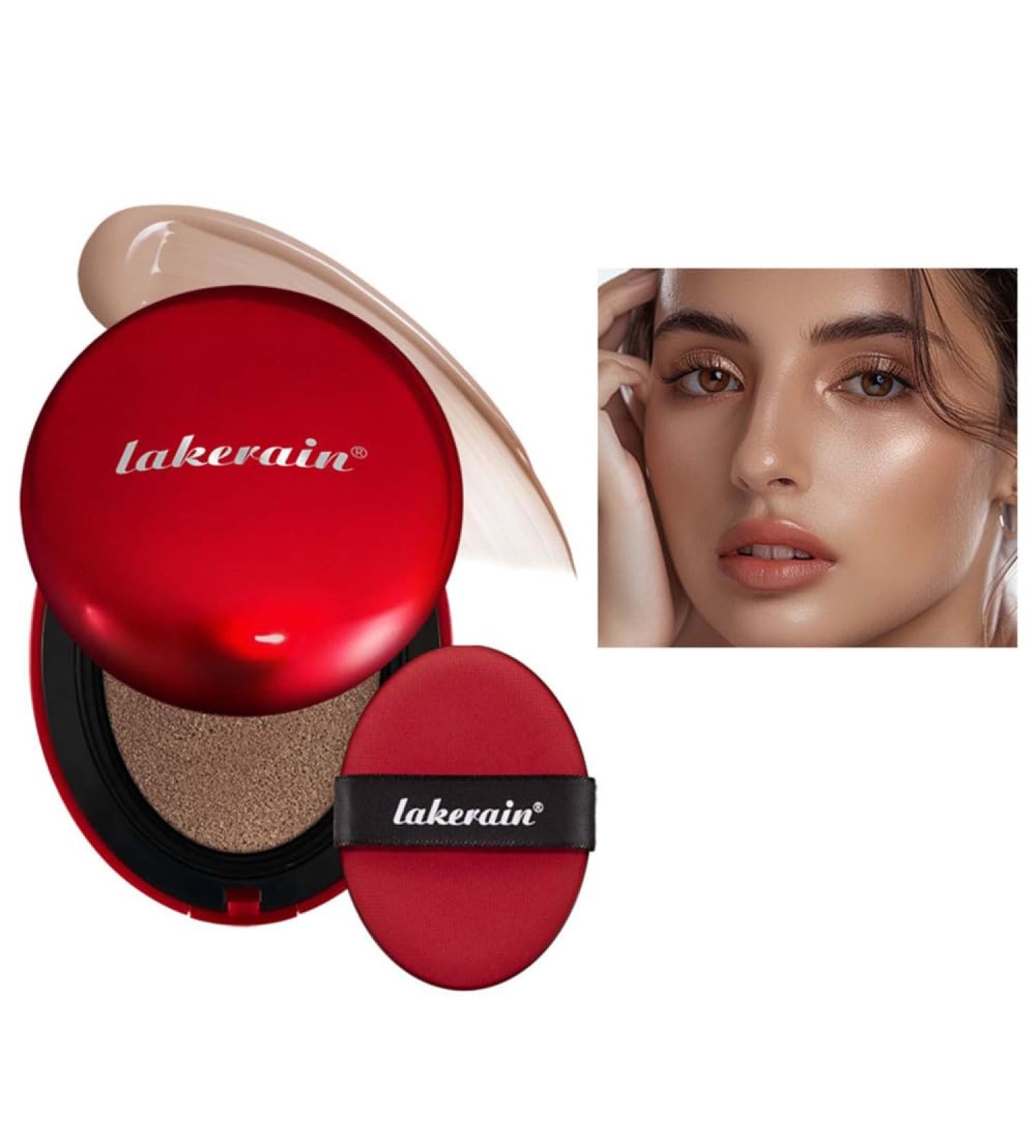 Laluerck Invisible Air Cushion Foundation Lightening Skin Tone Makeup Foundation Birthday New Year Gift - Buy Online on GoSupps.com