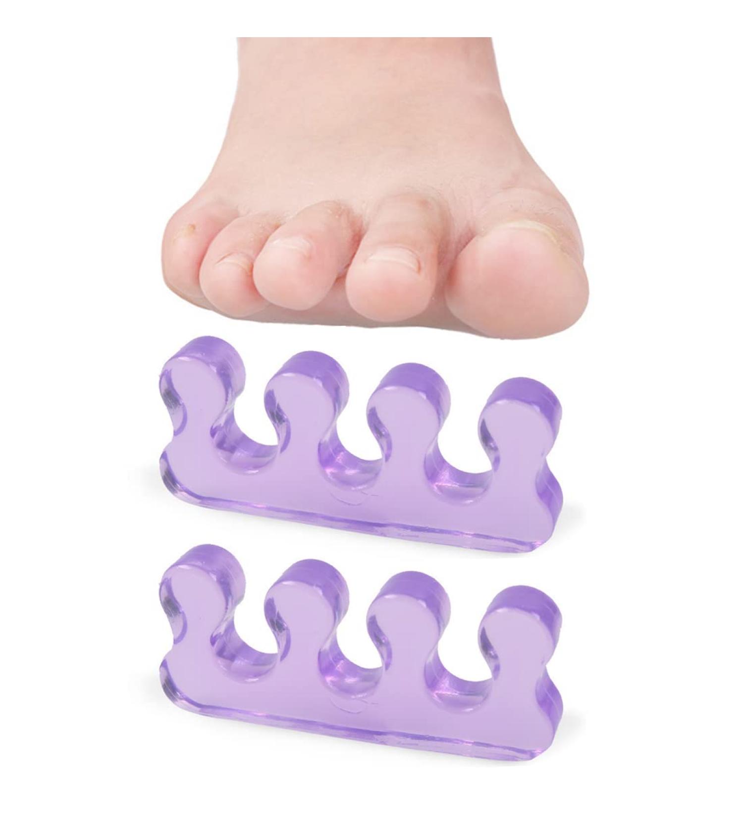 LIUJZZJ Silicone Toe Separator for Pedicure | Hallux Valgus Splint & Ball Protection | Purple International Shipping Available - Buy Online on GoSupps.com