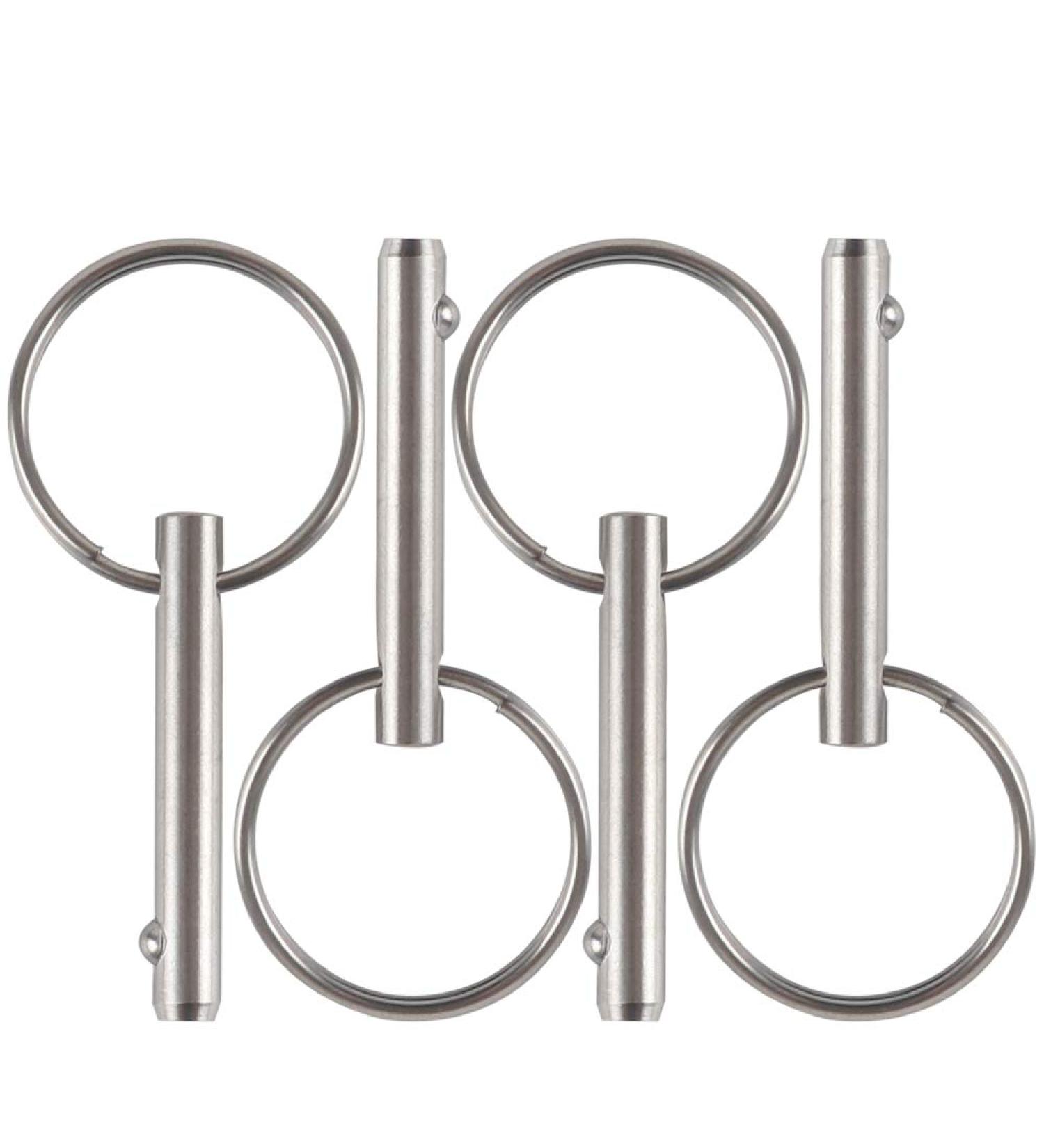 4 Pack Small Quick Release Pins - 3/16 Diameter, 0.95 Usable Length - 316 Stainless Steel Bimini Top Pins - Buy Online on GoSupps.com