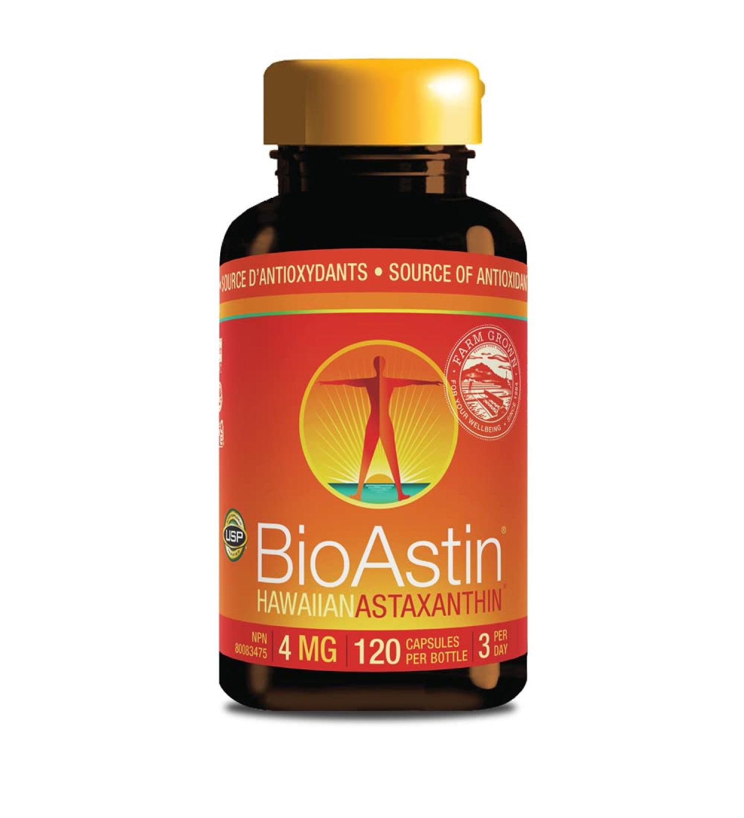 BioAstin Hawaiian Astaxanthin 4mg 120ct Antioxidant Grown in Hawai'i 120 count (Pack of 1) - Buy Online on GoSupps.com