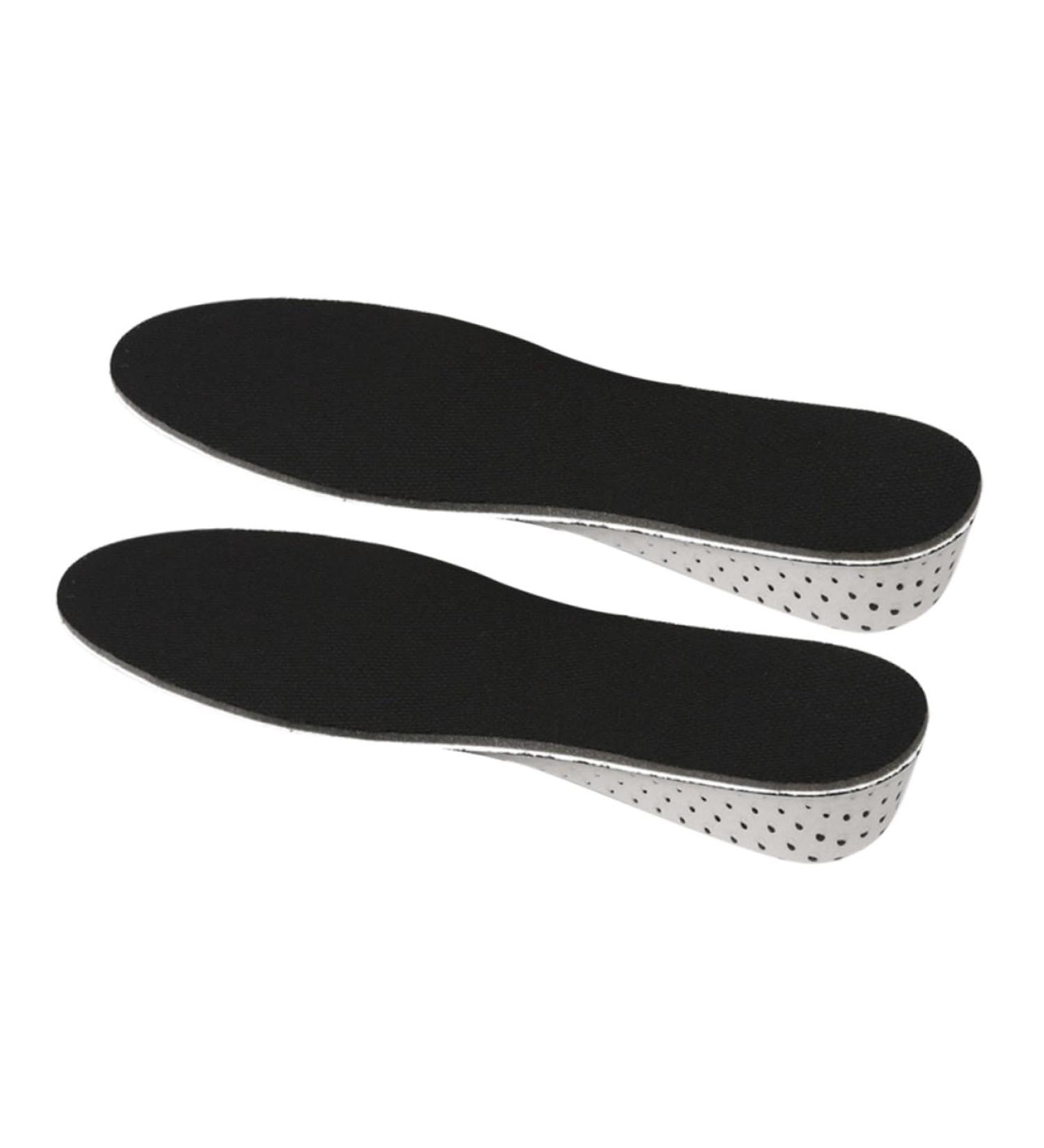 NOLITOY Height Increase Inserts - Invisible Lifting Insoles for Men | Comfortable Full Pad Shoe Lift Inserts - Size 3 Net Black - Buy Online on GoSupps.com