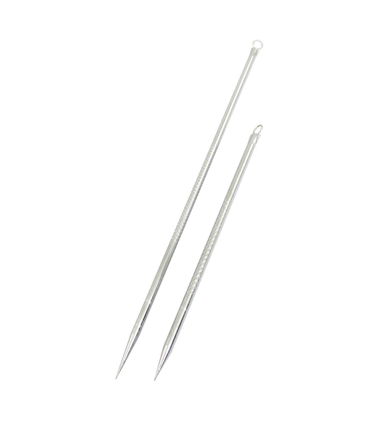 Qtqgoitem 2 Pcs Alloy Blackhead pin Remover w Orange Plastic Bags (Model: 401 bd2 df9 04e 567)