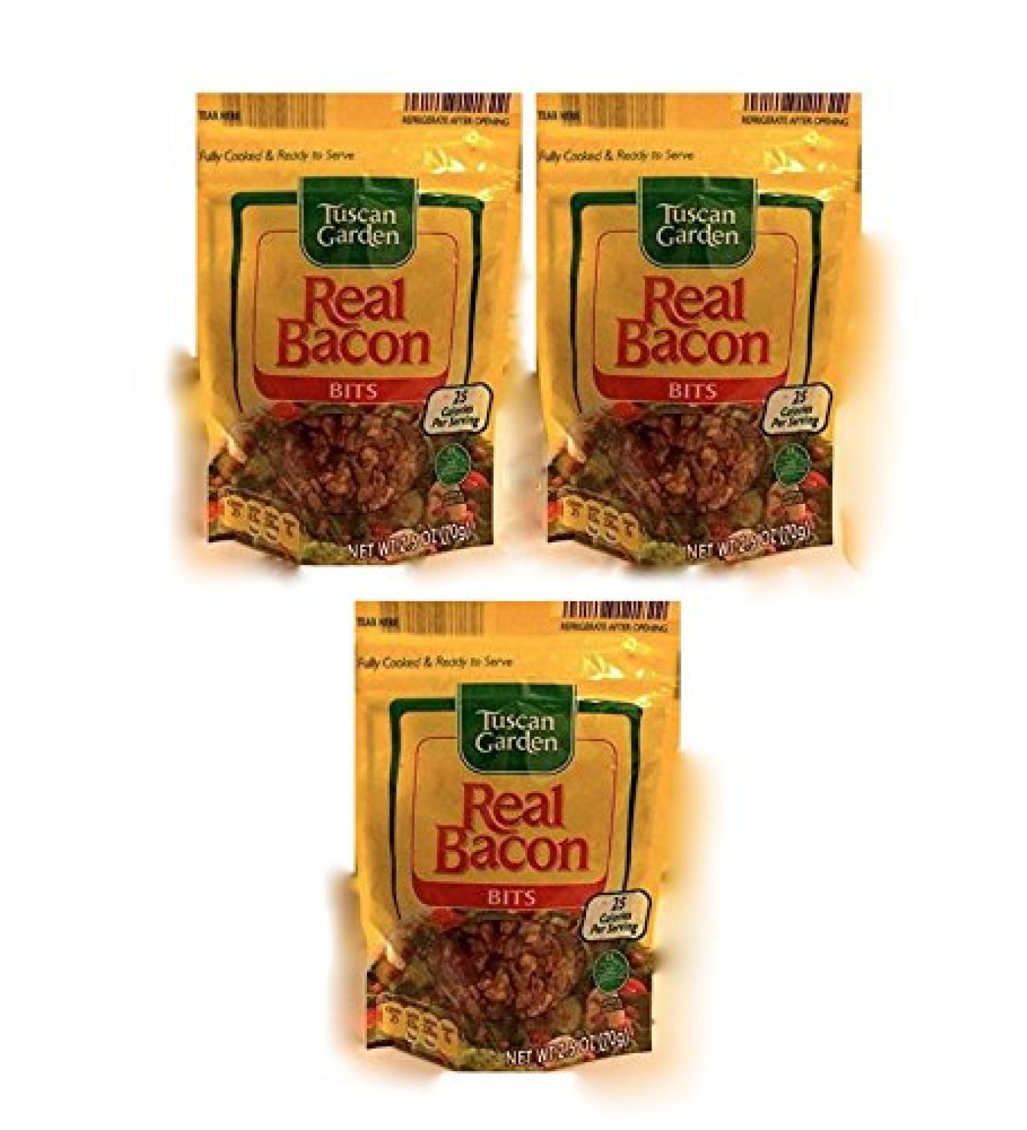 Tuscan Gardens Real Bacon Bits, 2.5 Oz Per Bag - 3 Pack