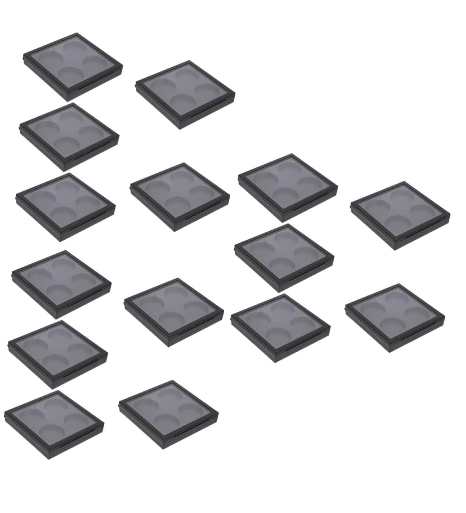 FOMIYES 15 Pcs Eye Shadow Blank Travel Containers Craft Cosmetic Eyeshadow Storage Plates Organizer Mix 10x9cmx3pcs Blackx3pcs - Buy Online on GoSupps.com