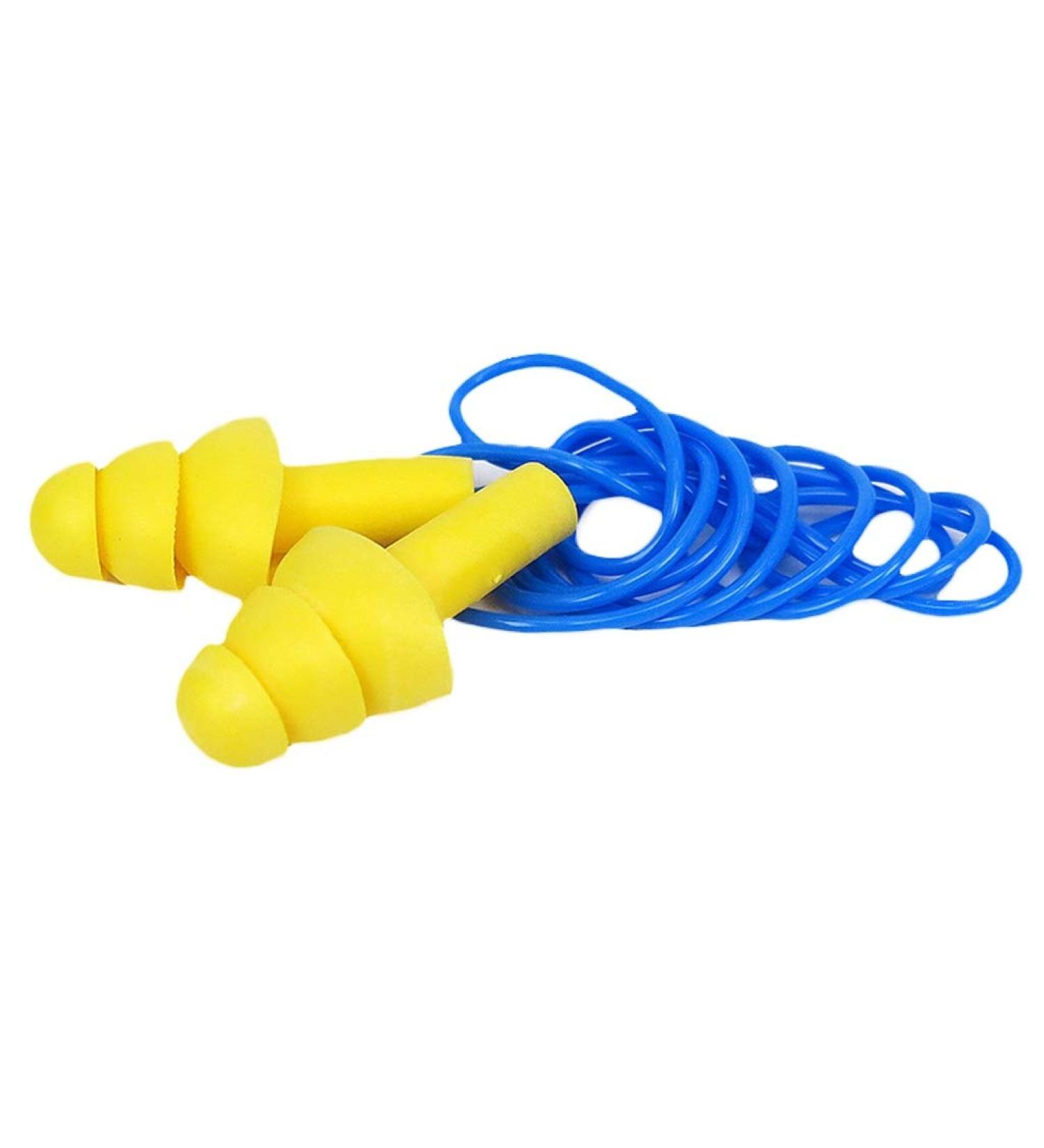 Buy Comfortable Hearing Protection Earplugs for Dormitory & Sleeping - 100 Pairs Anti-Noise Washable Perfect for Men & Women - Buy Online on GoSupps.com