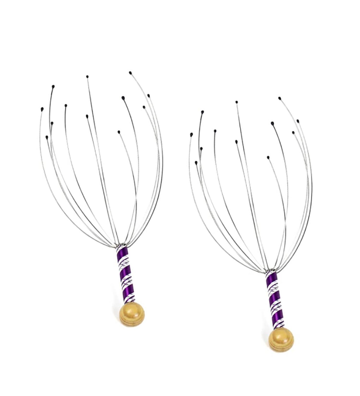 2pcs Octopus Shape Head Scratcher - Stainless Steel Wire Body for Stress Relief & Relaxation | Dijiusidy | International Shipping - Buy Online on GoSupps.com