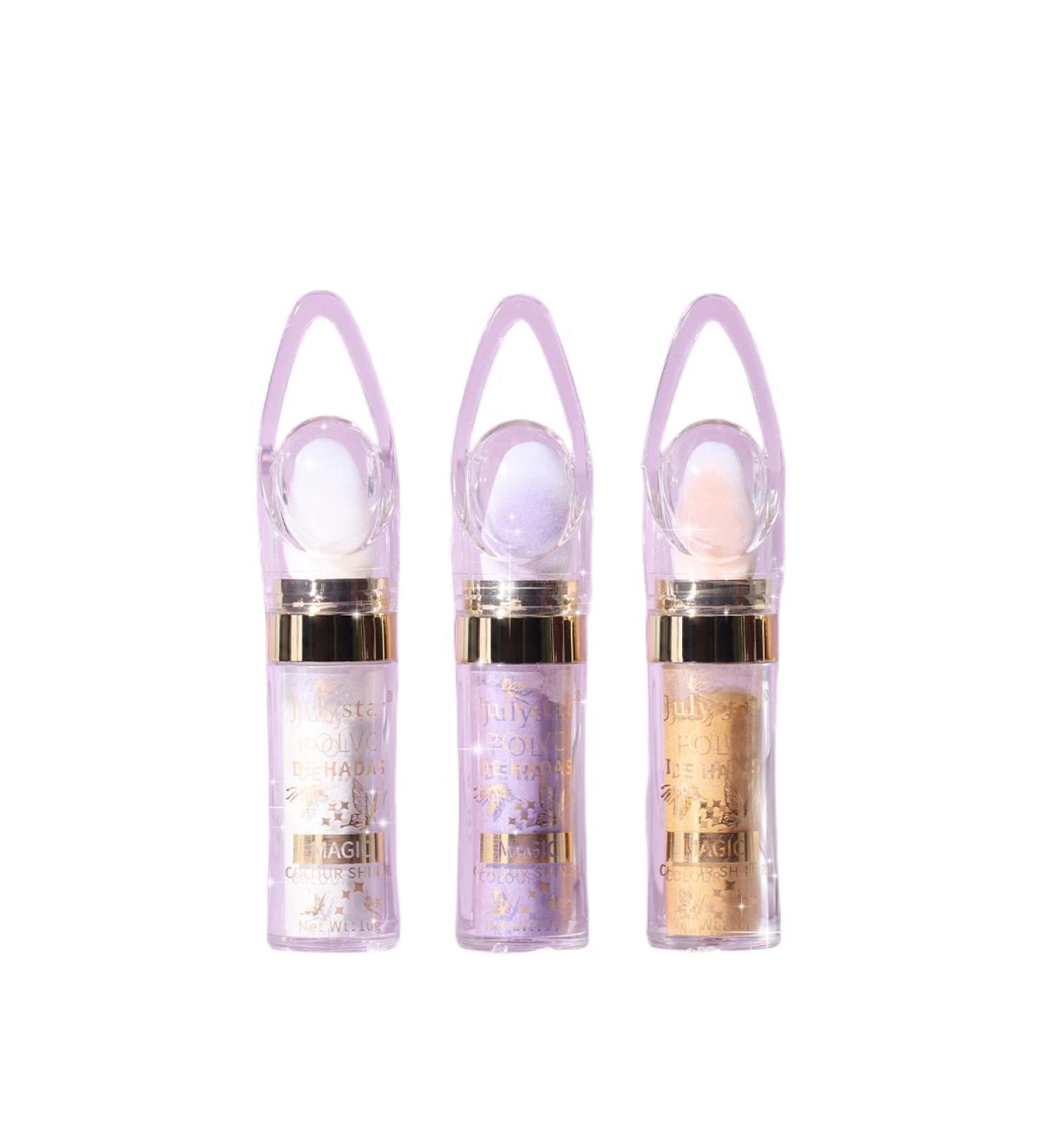 3 Colors Body Glitter Set - Shimmer Face & Body Highlighter Powder - High Gloss Fairy Sparkle Makeup Stick - White, Pink, Gold Brown - Buy Online on GoSupps.com