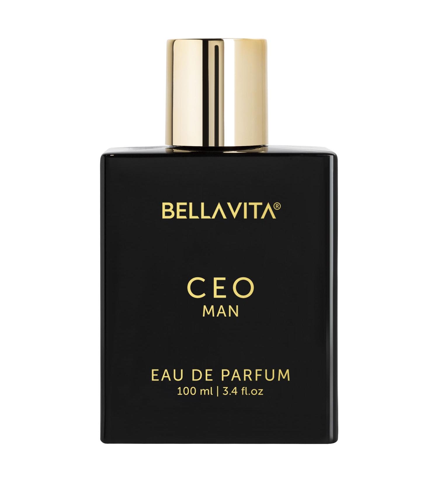 Bella Vita Luxury CEO Man Eau De Parfum Perfume with Lemon Lavender Tonka Mandarin & Vetiver|Premium Long Lasting Woody Fragrance for Men 100 ML - Buy Online on GoSupps.com
