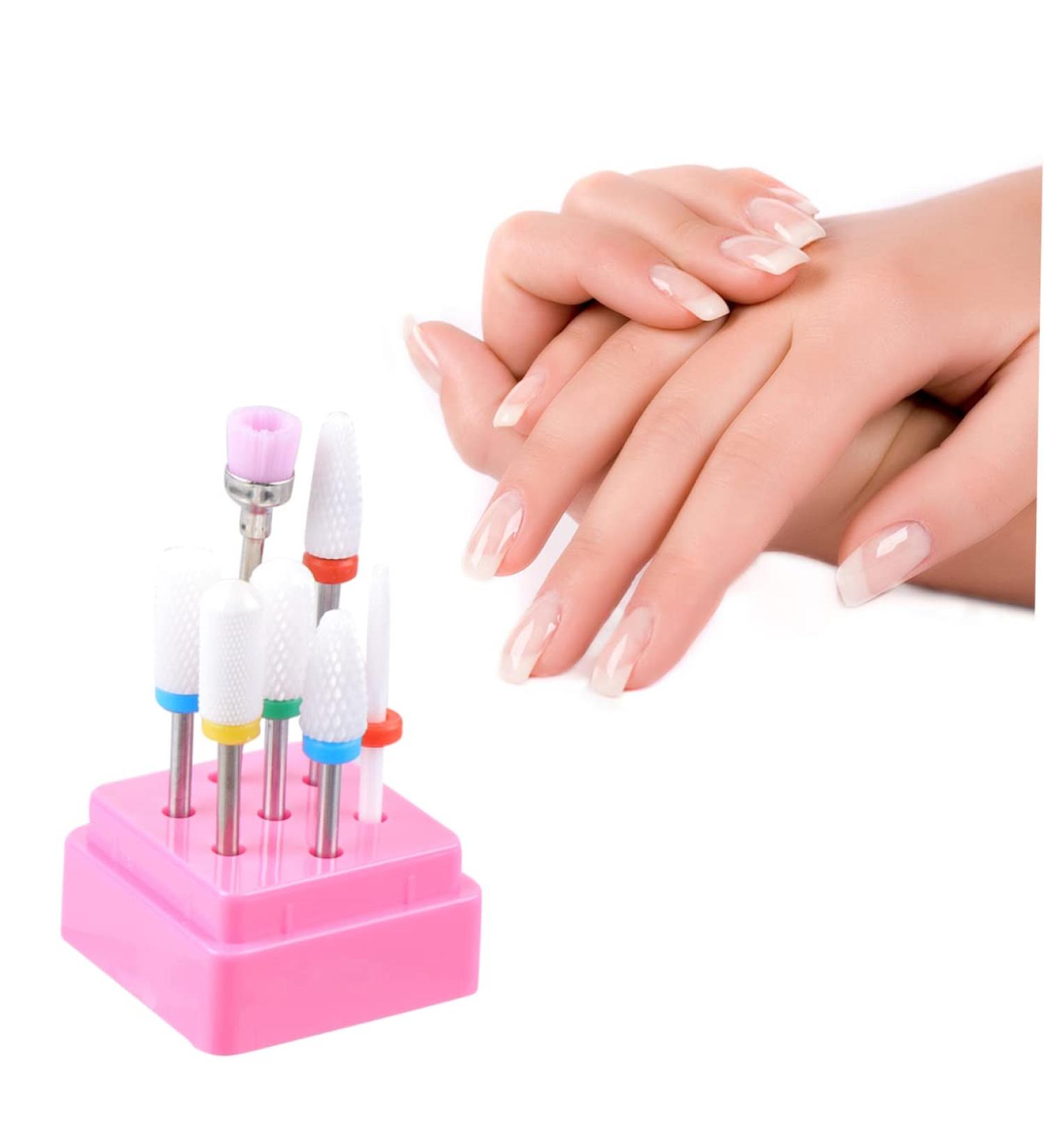 Housoutil 1 Set Nail File Bits False Nail Polisher Electrical Tools Mermaid Charms Nail Gel Cuticle Drill Irish Accessories for Women Lotus Tealight Candle Holder Tungsten Steel Nail Drill - Buy Online on GoSupps.com