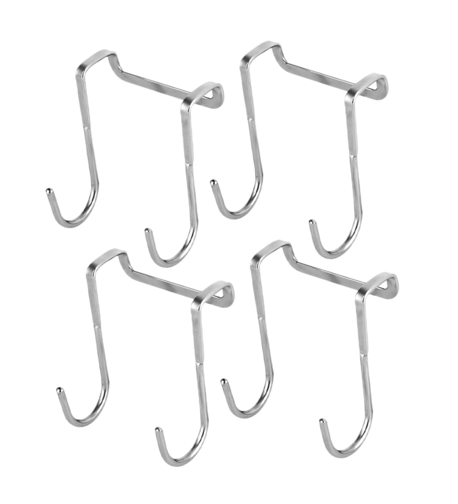 Alipis 4pcs Hook Wall Mount Coat Mounted Hooks Door Hanging Hook Wall Hanging Stainless Steel - Buy Online on GoSupps.com