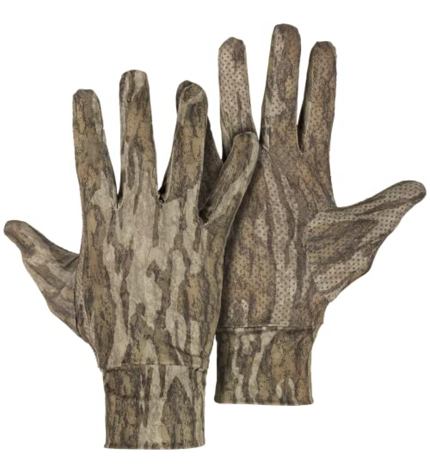 Ol' Tom Stretch Fit Gloves Polyester Mossy Oak Bottomland One Size Fits Most