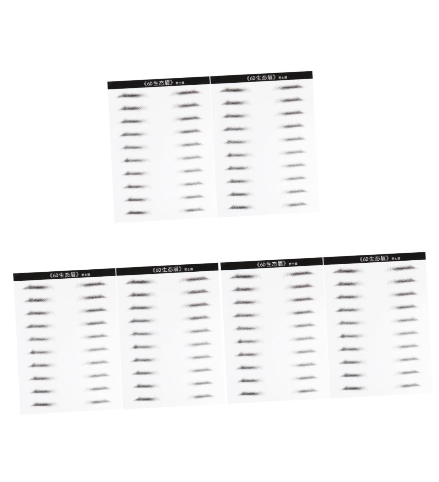 MAGICLULU 6 Sheets Pairs Simulation Eyebrow 6d Eyebrow Stickers Hair- Authentic Eyebrows Patch Artificial 3d - Buy Online on GoSupps.com