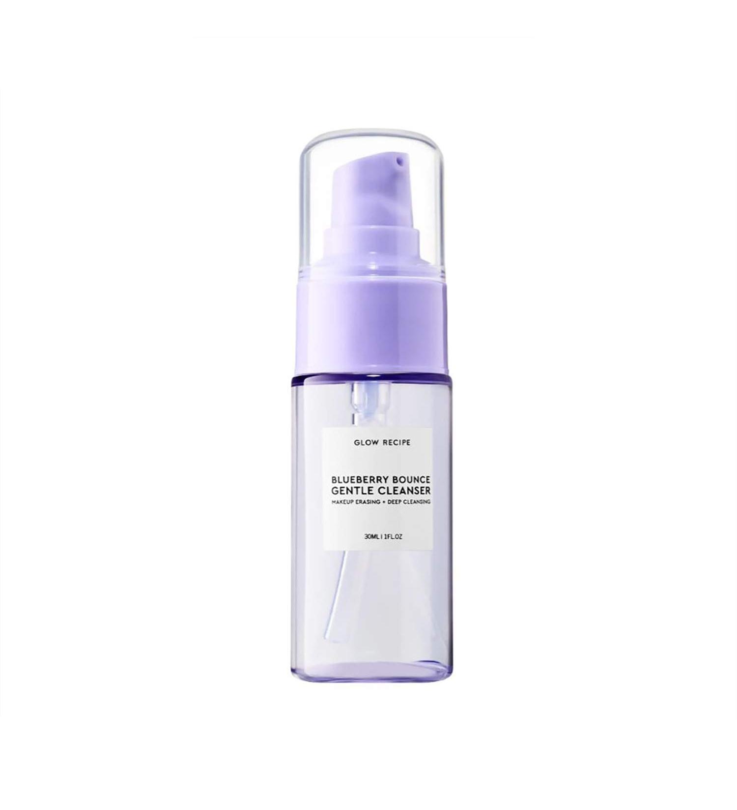 Glow Recipe Blueberry Bounce Cleanser - Gentle Foaming Wash 30ml | Exfoliating AHA + Hyaluronic Acid for Blemish-Prone Skin - Buy Online on GoSupps.com
